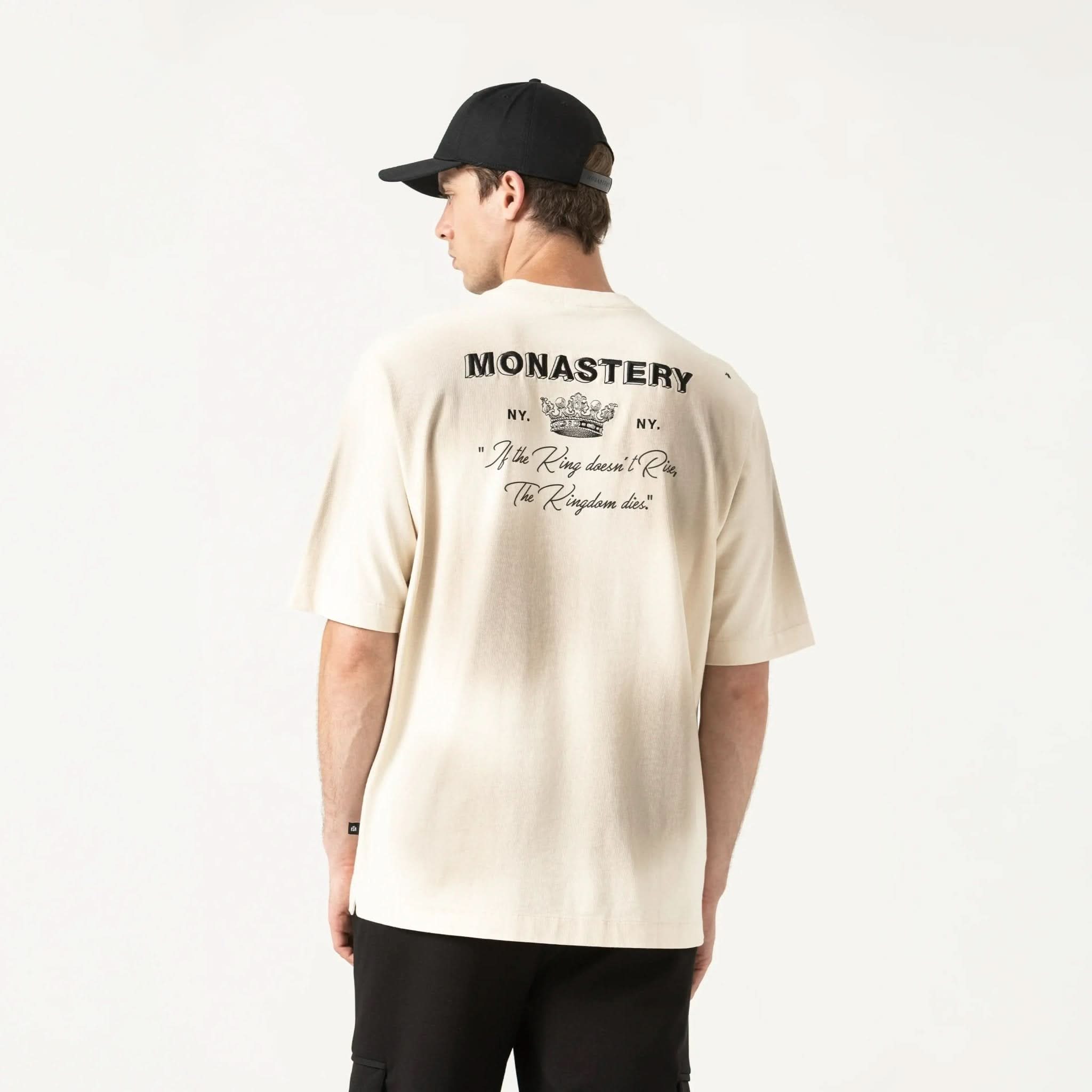 LOAN T - SHIRT OVERSIZED MEN WHITECAP GRAY - Monastery | Tienda Oficial Colombia