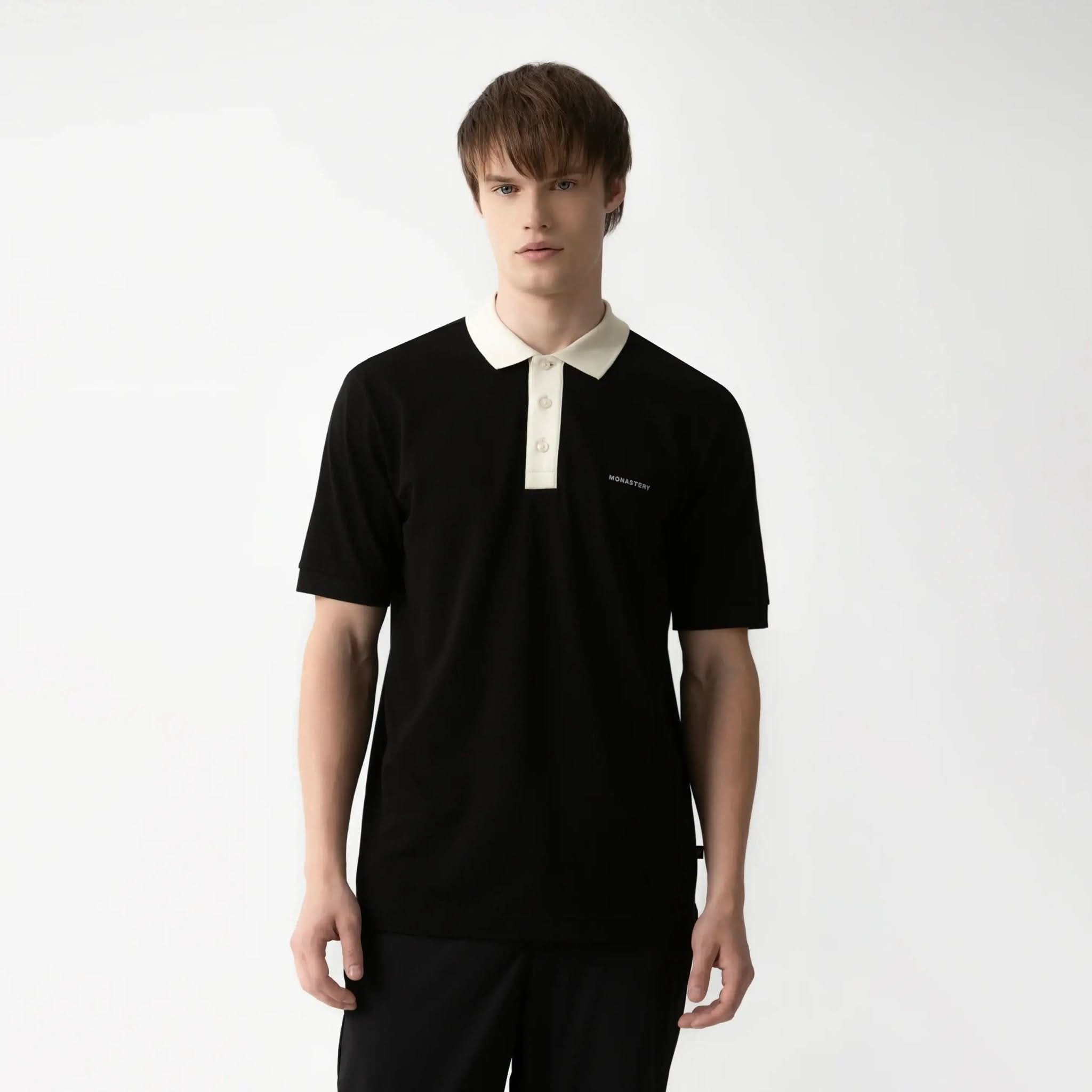 LYKOS POLO MEN BLACK - Monastery | Tienda Oficial Colombia