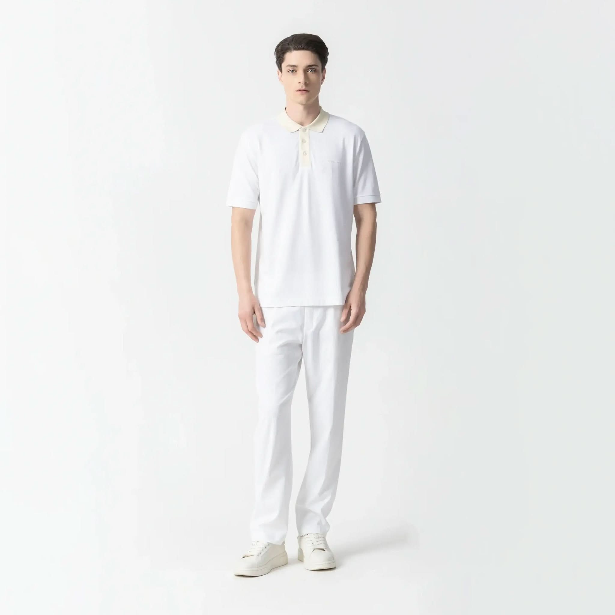 LYKOS POLO MEN WHITE - Monastery | Tienda Oficial Colombia