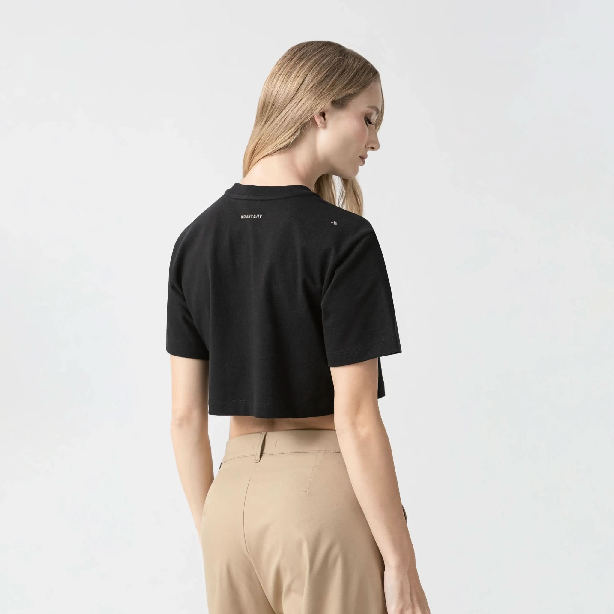 MED CROP TOP WOMEN BLACK - Monastery | Tienda Oficial Colombia