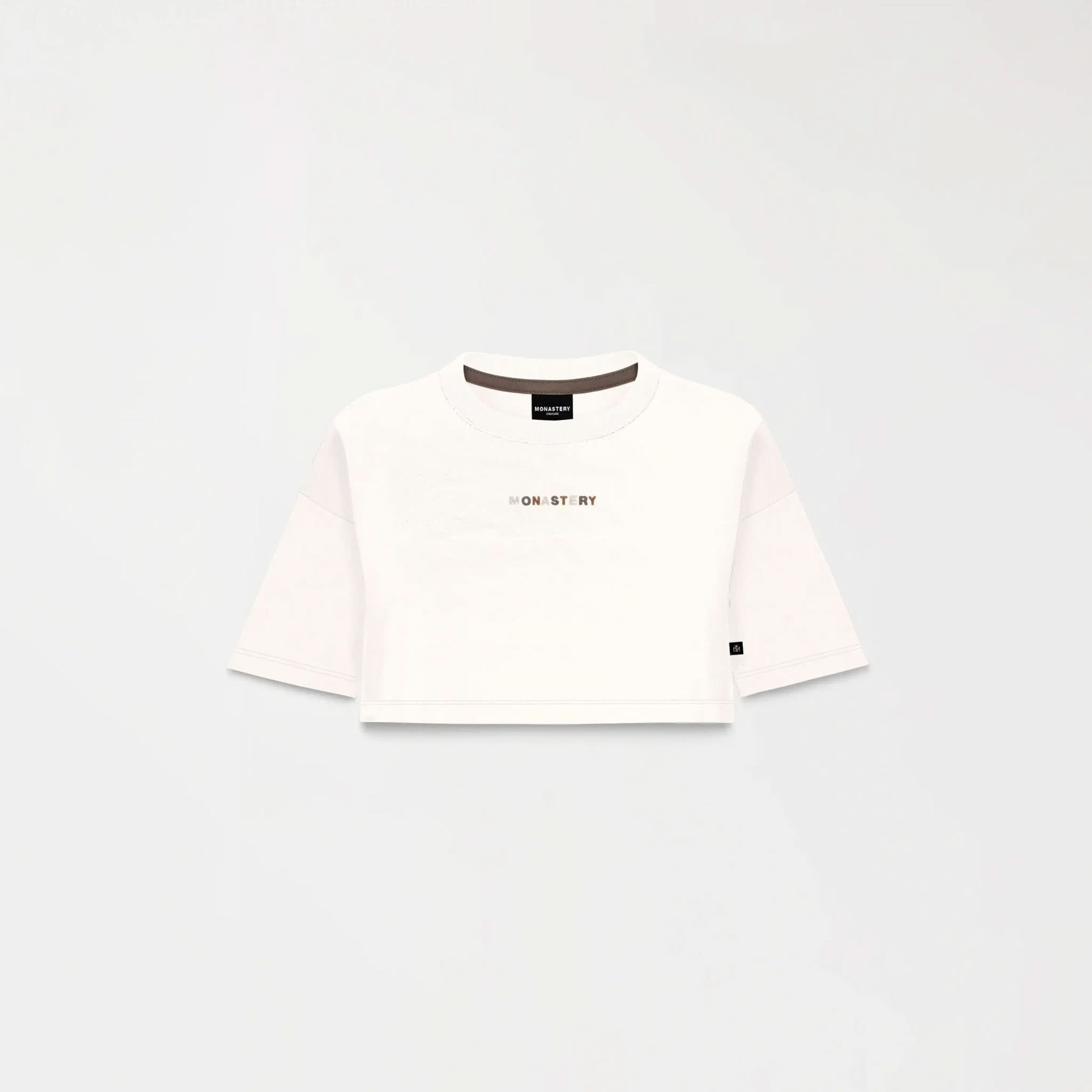 MED CROP TOP WOMEN WHITE ASPARAGUS - Monastery | Tienda Oficial Colombia