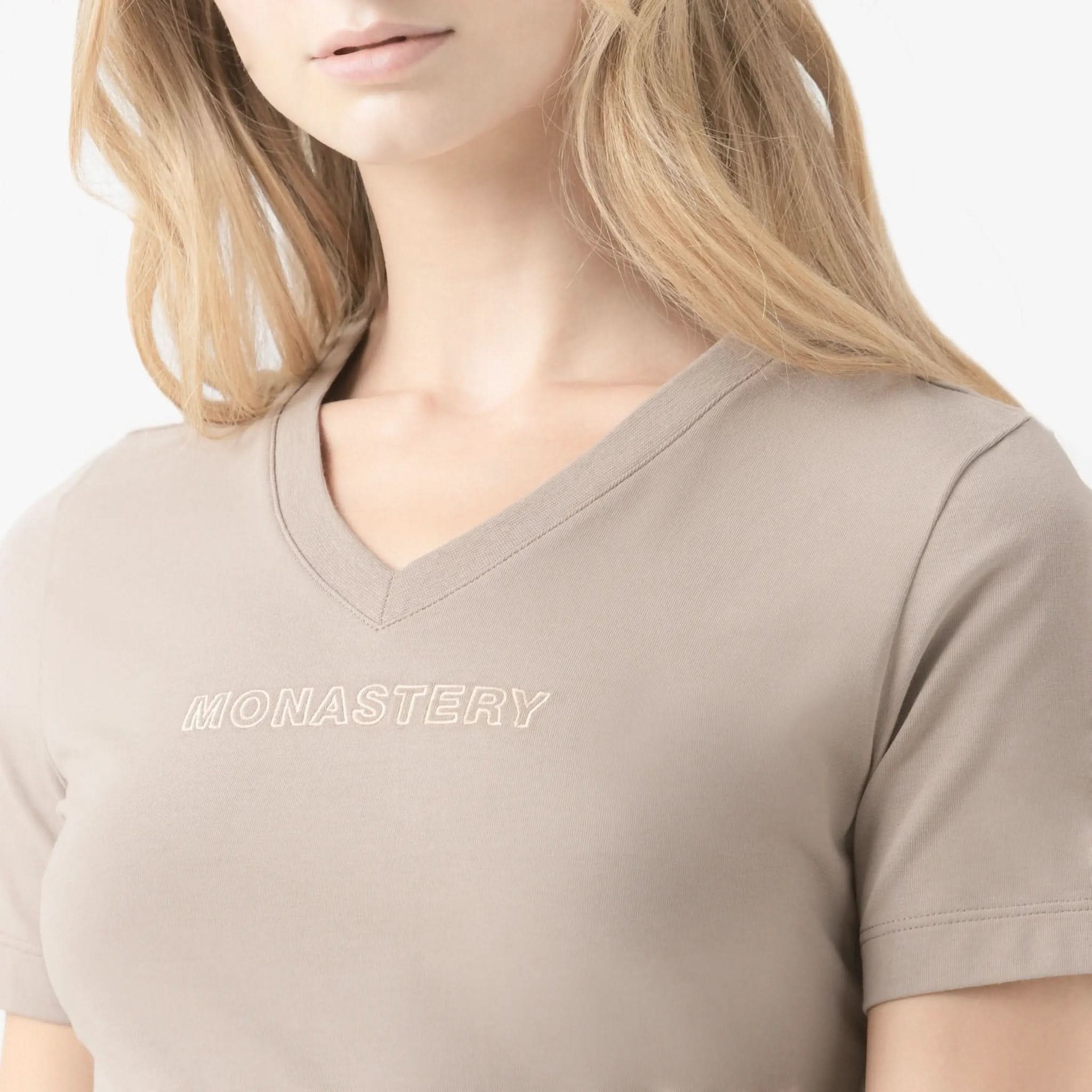 MELINA T - SHIRT WOMEN TAUPE GRAY - Monastery | Tienda Oficial Colombia