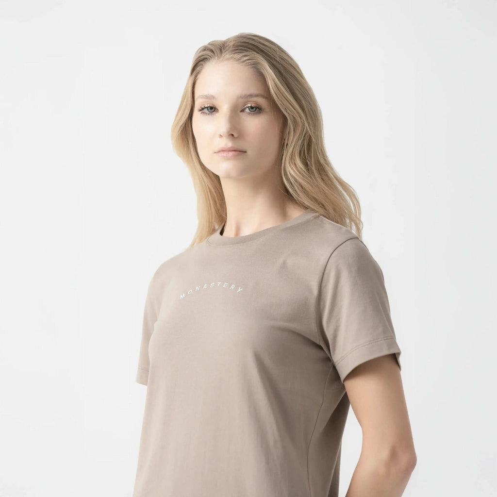 MERLE T - SHIRT WOMEN TAUPE GRAY - Monastery | Tienda Oficial Colombia
