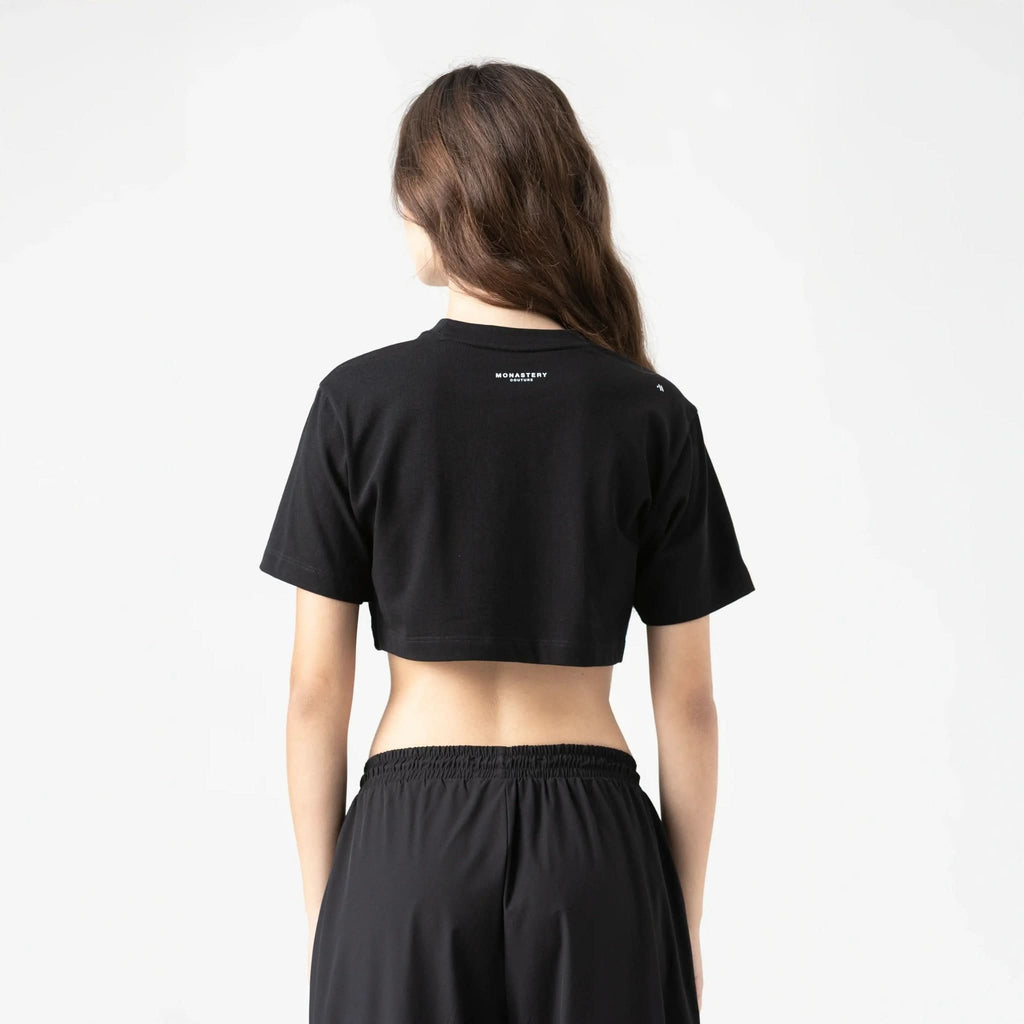 NAIA CROP TOP WOMEN BLACK - Monastery | Tienda Oficial Colombia