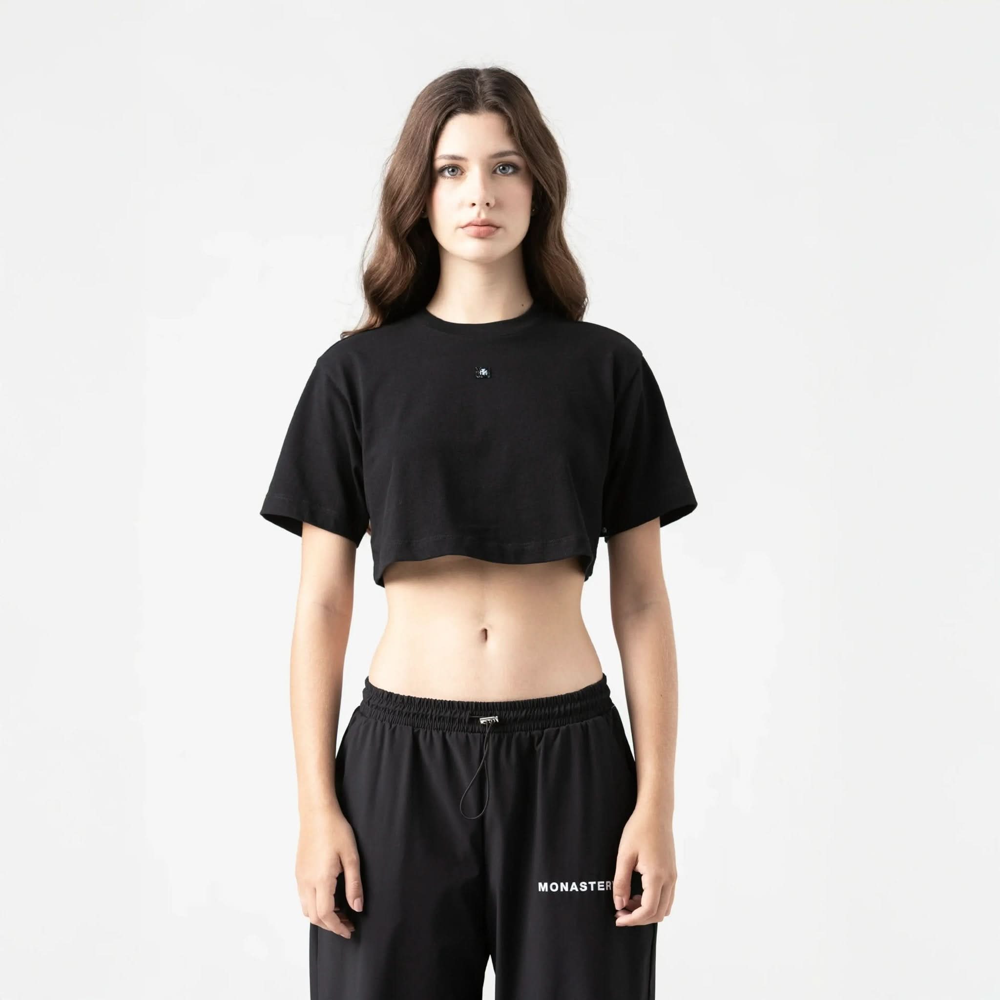 NAIA CROP TOP WOMEN BLACK - Monastery | Tienda Oficial Colombia