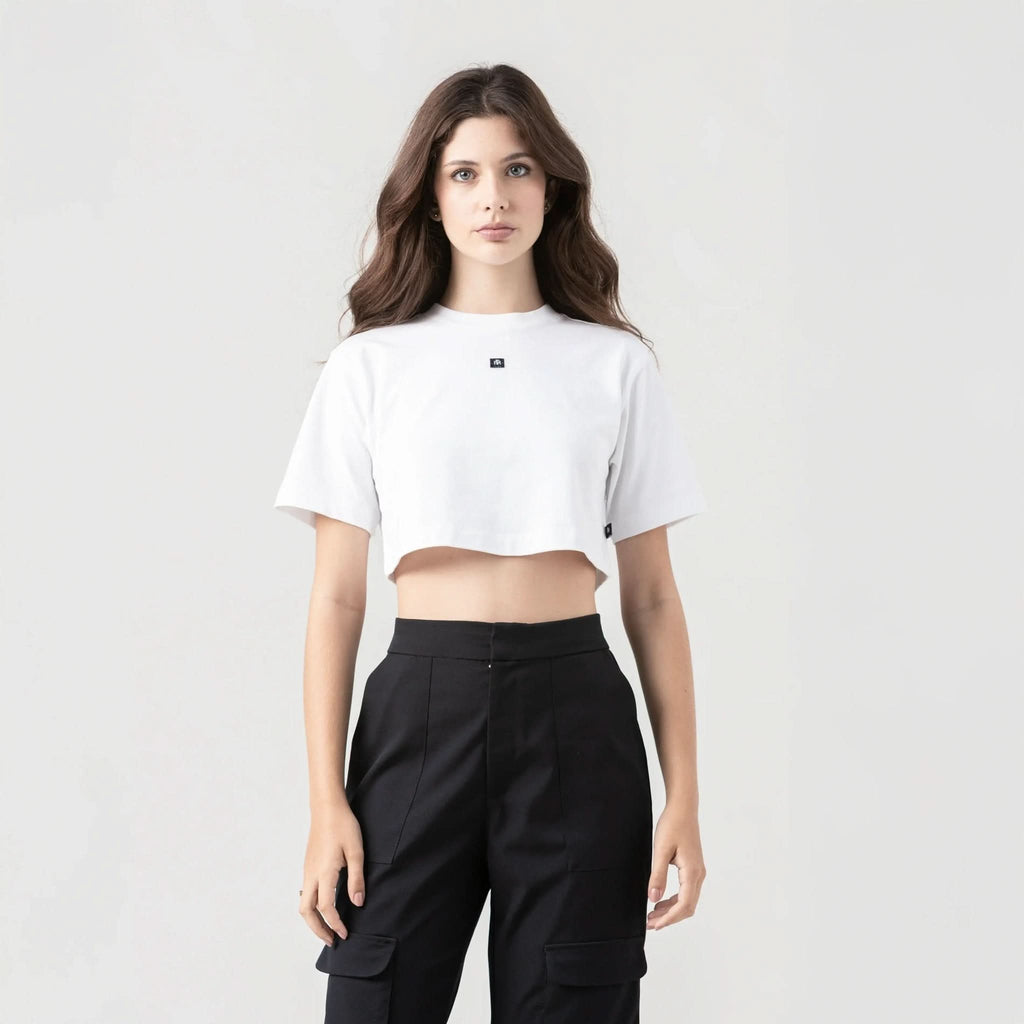 NAIA CROP TOP WOMEN WHITE - Monastery | Tienda Oficial Colombia