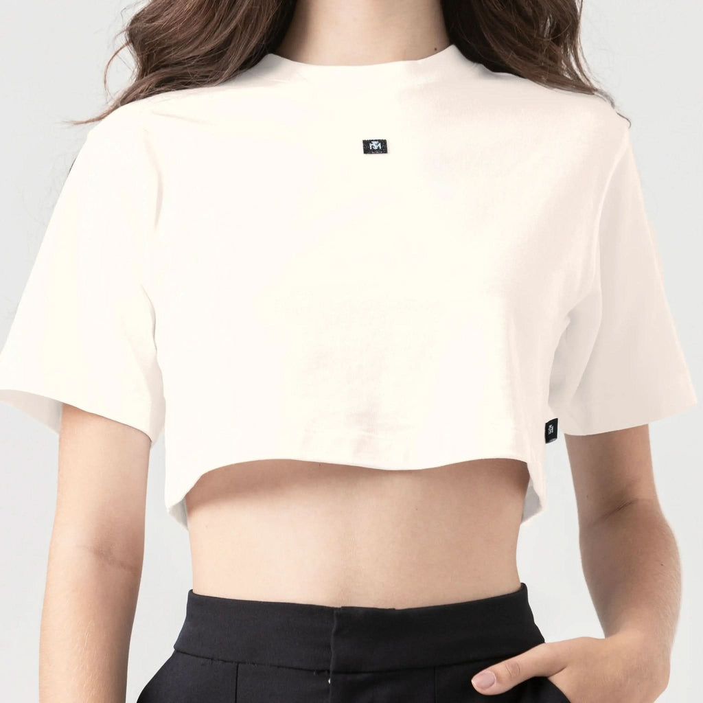 NAIA CROP TOP WOMEN WHITECAP GRAY - Monastery | Tienda Oficial Colombia