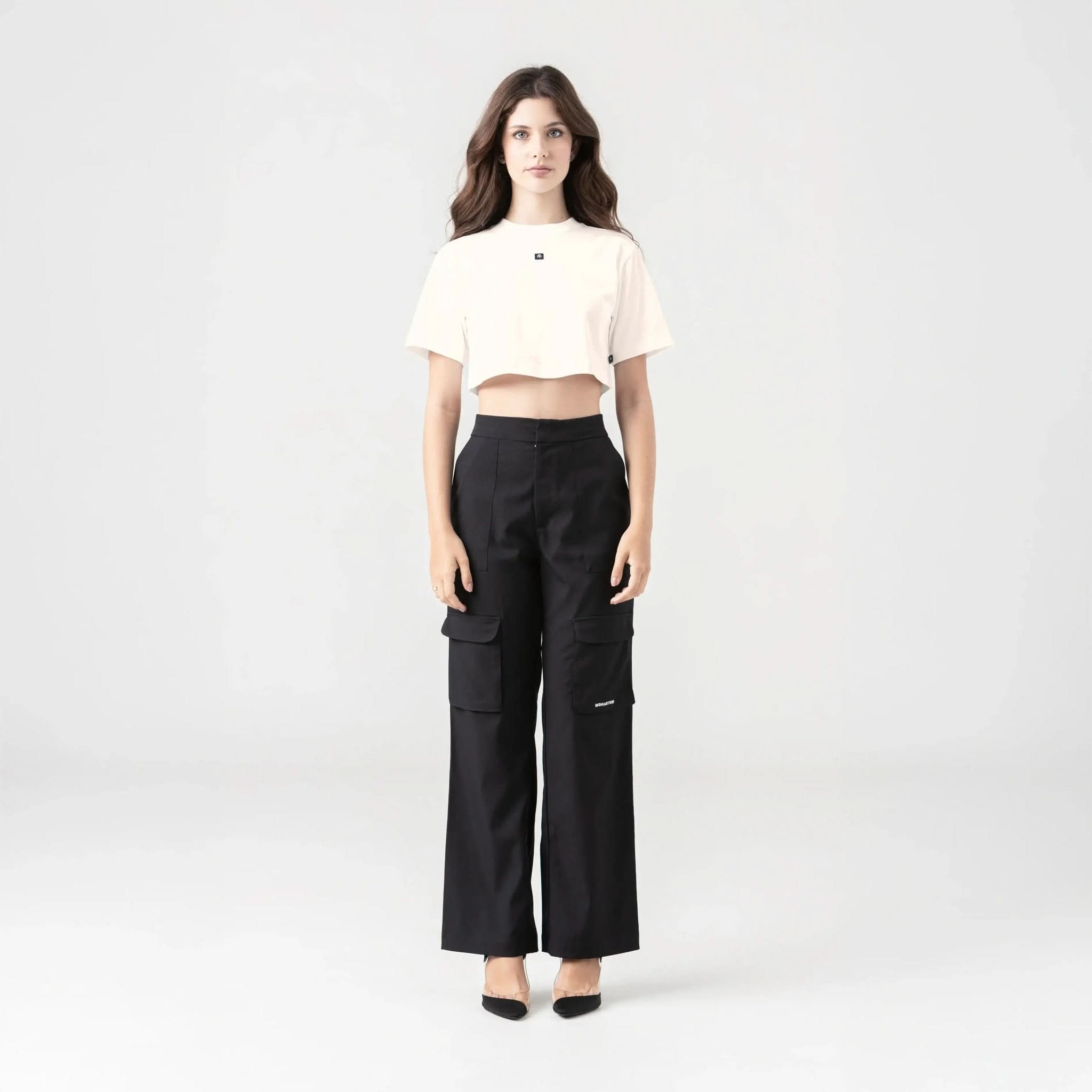 NAIA CROP TOP WOMEN WHITECAP GRAY - Monastery | Tienda Oficial Colombia