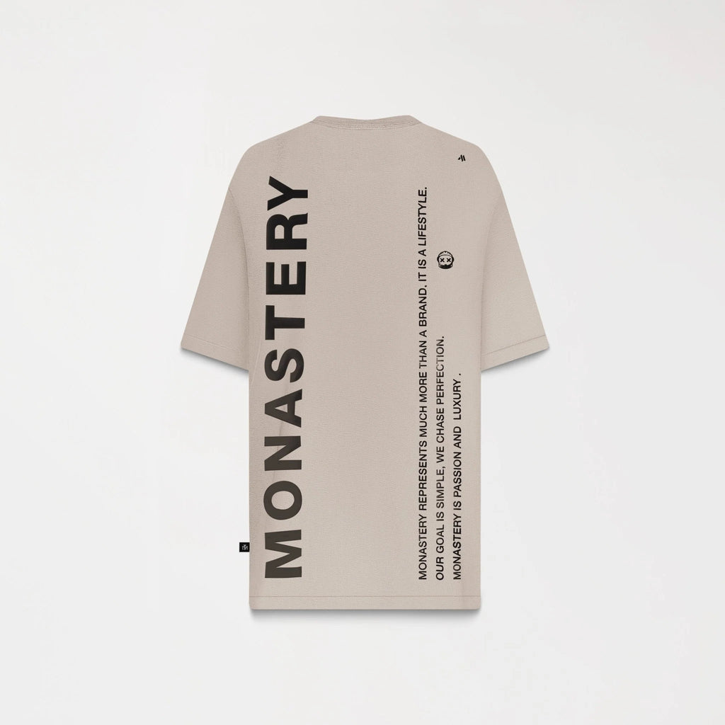 NAPBRAND T-SHIRT OVERSIZED MEN BEIGE
