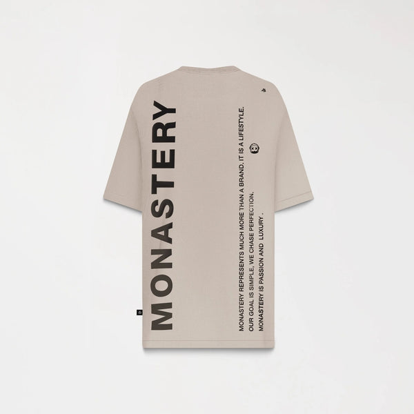 NAPBRAND T-SHIRT OVERSIZED MEN BEIGE · otra vista