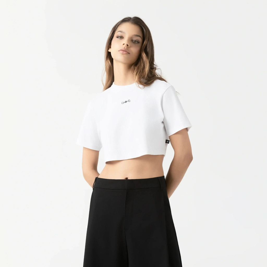 NATASHA CROP TOP WOMEN WHITE - Monastery | Tienda Oficial Colombia