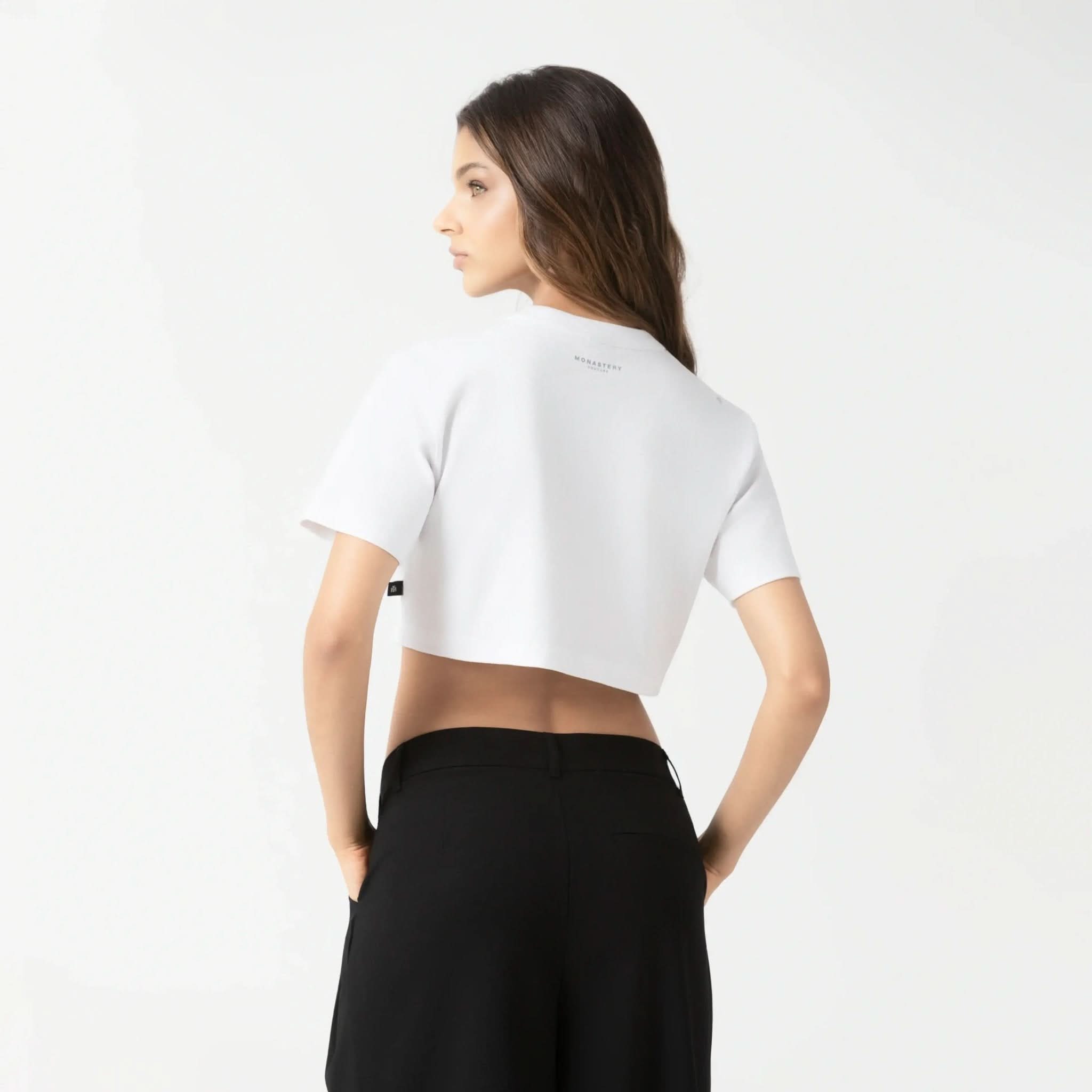 NATASHA CROP TOP WOMEN WHITE - Monastery | Tienda Oficial Colombia