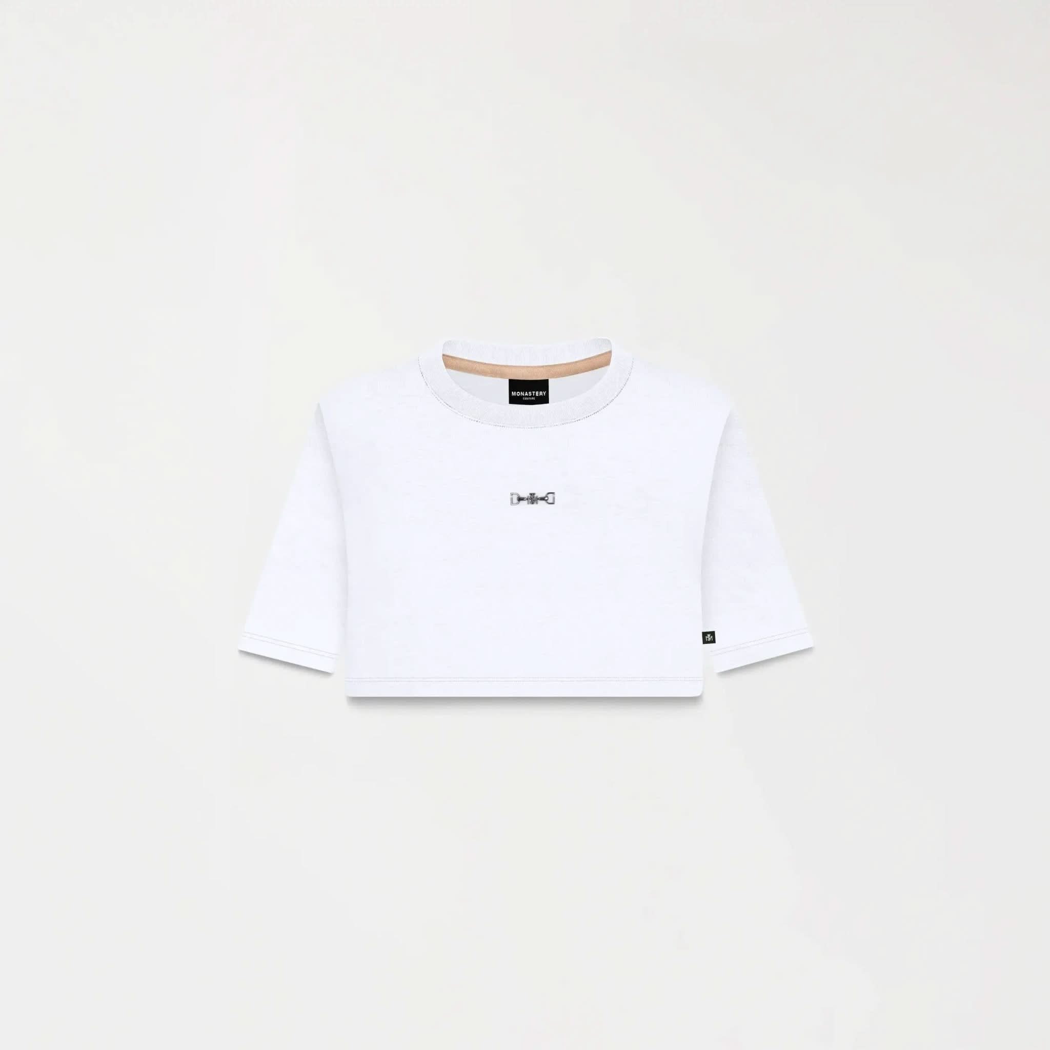 NATASHA CROP TOP WOMEN WHITE - Monastery | Tienda Oficial Colombia