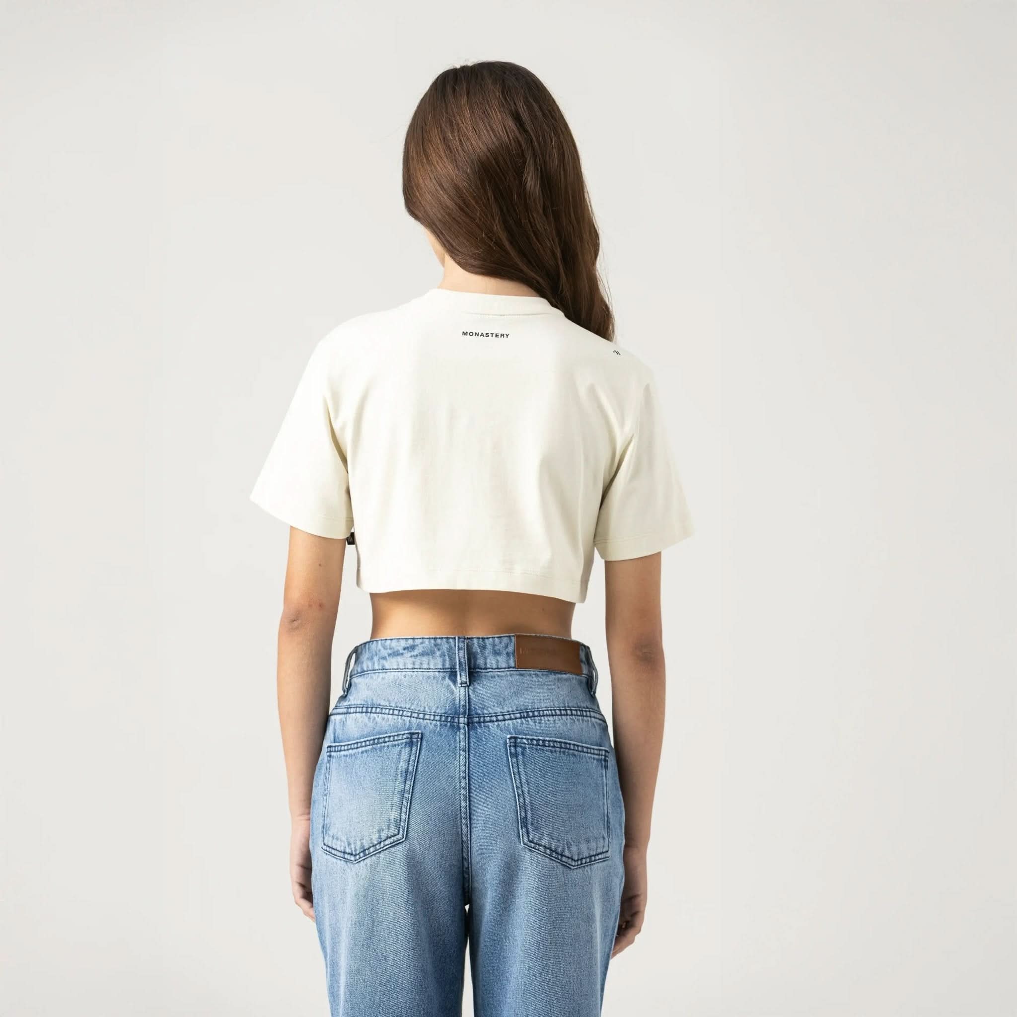 NEKANE CROP TOP WOMEN WHITE ASPARAGUS - Monastery | Tienda Oficial Colombia