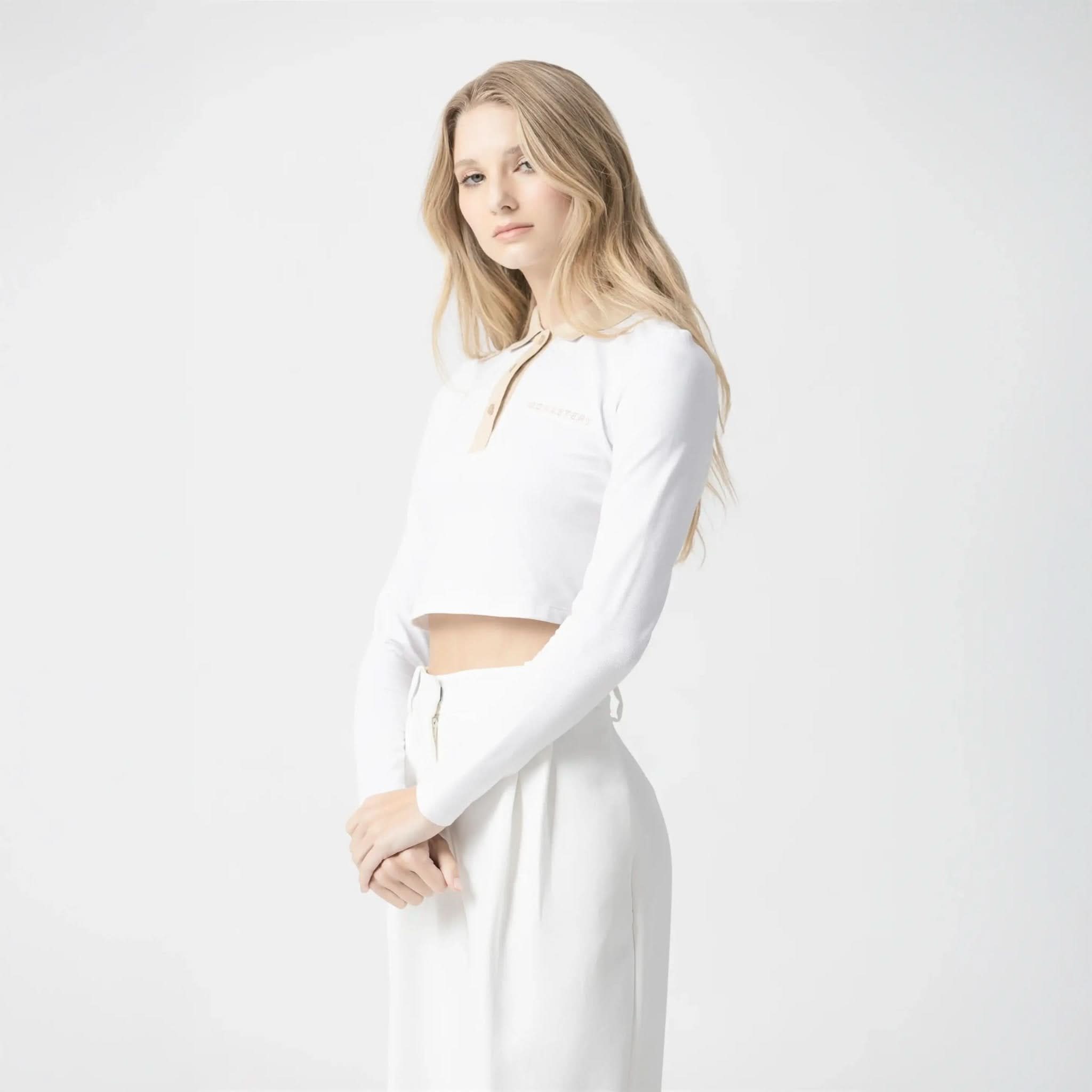 NEWBURY CROP TOP WOMEN WHITE - Monastery | Tienda Oficial Colombia