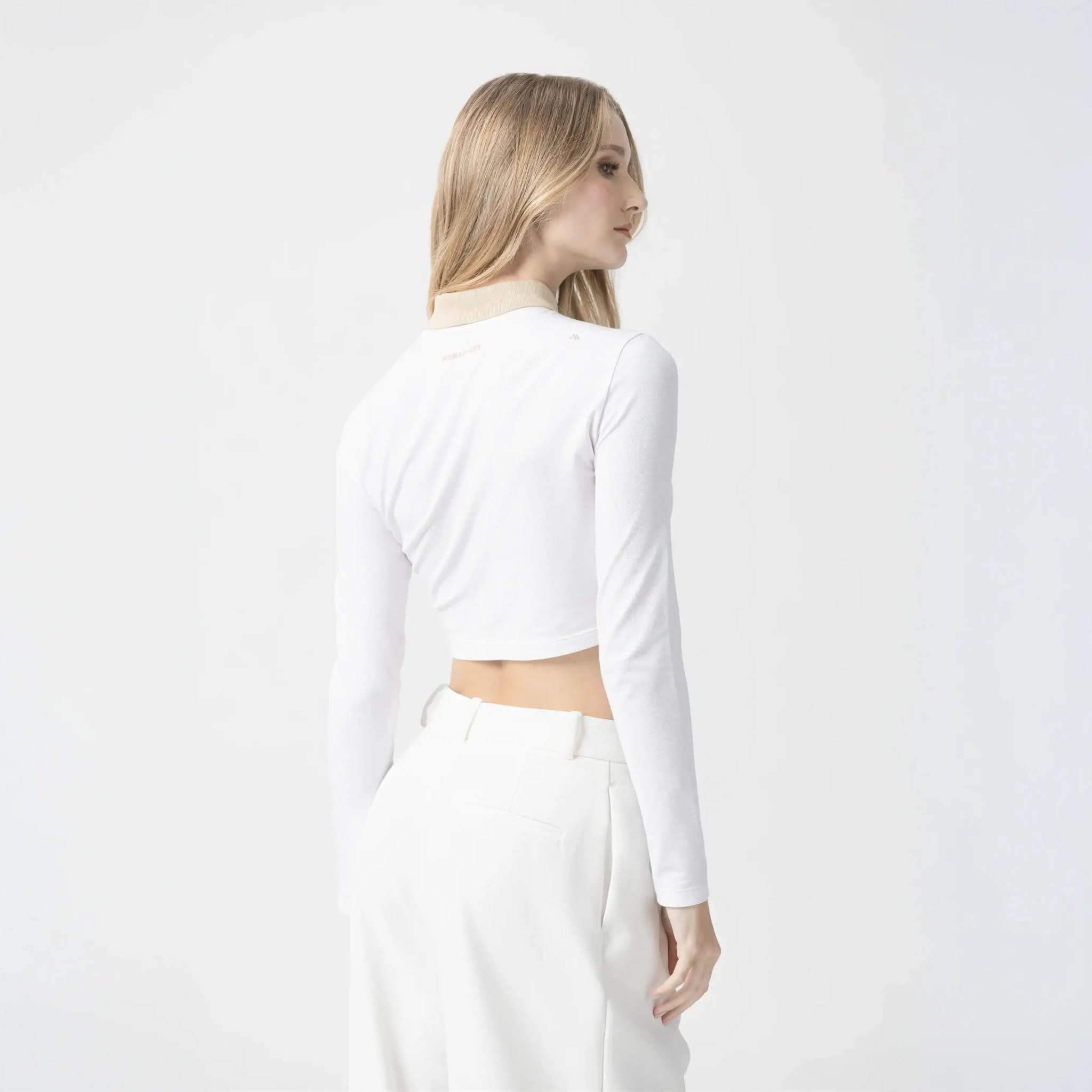 NEWBURY CROP TOP WOMEN WHITE - Monastery | Tienda Oficial Colombia