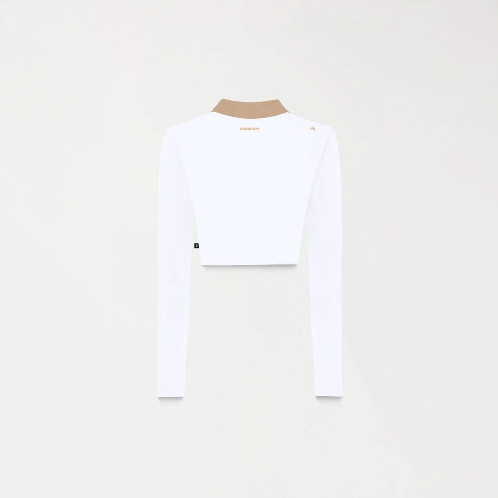 NEWBURY CROP TOP WOMEN WHITE - Monastery | Tienda Oficial Colombia