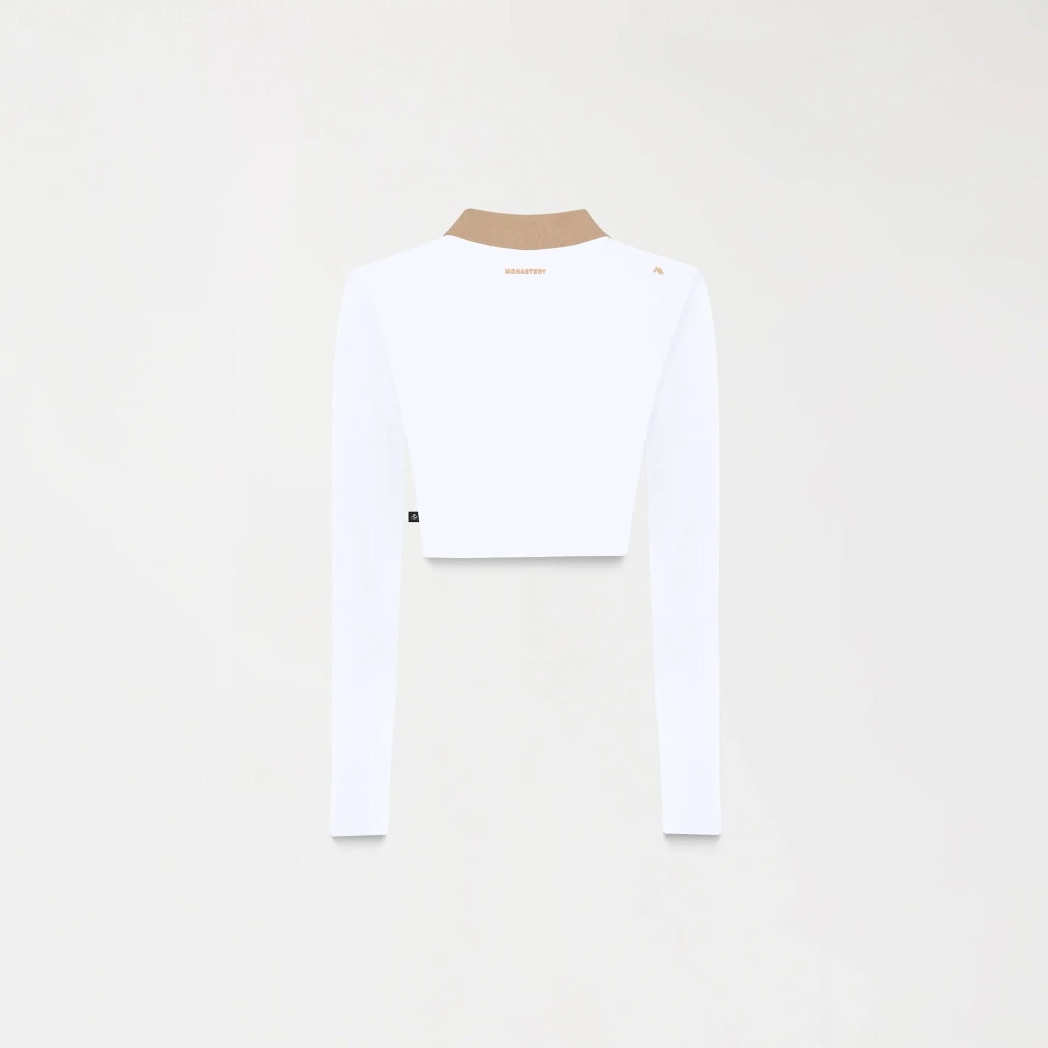 NEWBURY CROP TOP WOMEN WHITE - Monastery | Tienda Oficial Colombia