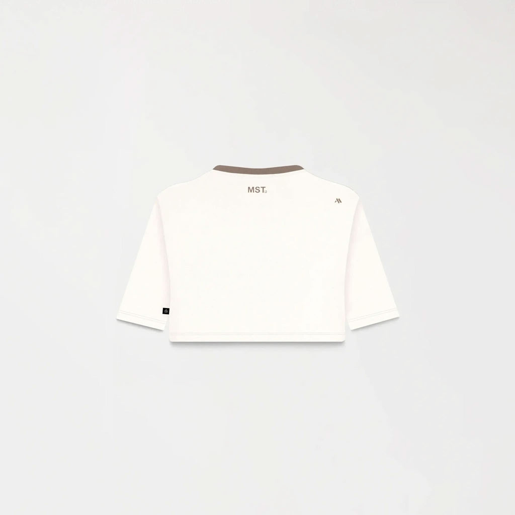 NOORA CROP TOP WOMEN WHITE ASPARAGUS - Monastery | Tienda Oficial Colombia