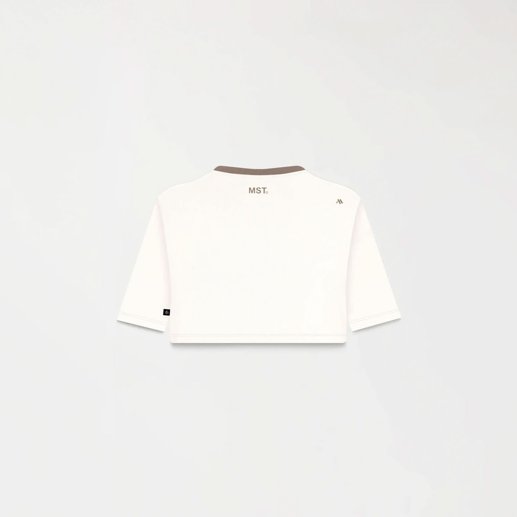 NOORA CROP TOP WOMEN WHITE ASPARAGUS - Monastery | Tienda Oficial Colombia