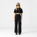 OLWYN CROP TOP WOMEN BLACK METEORITE L/G
