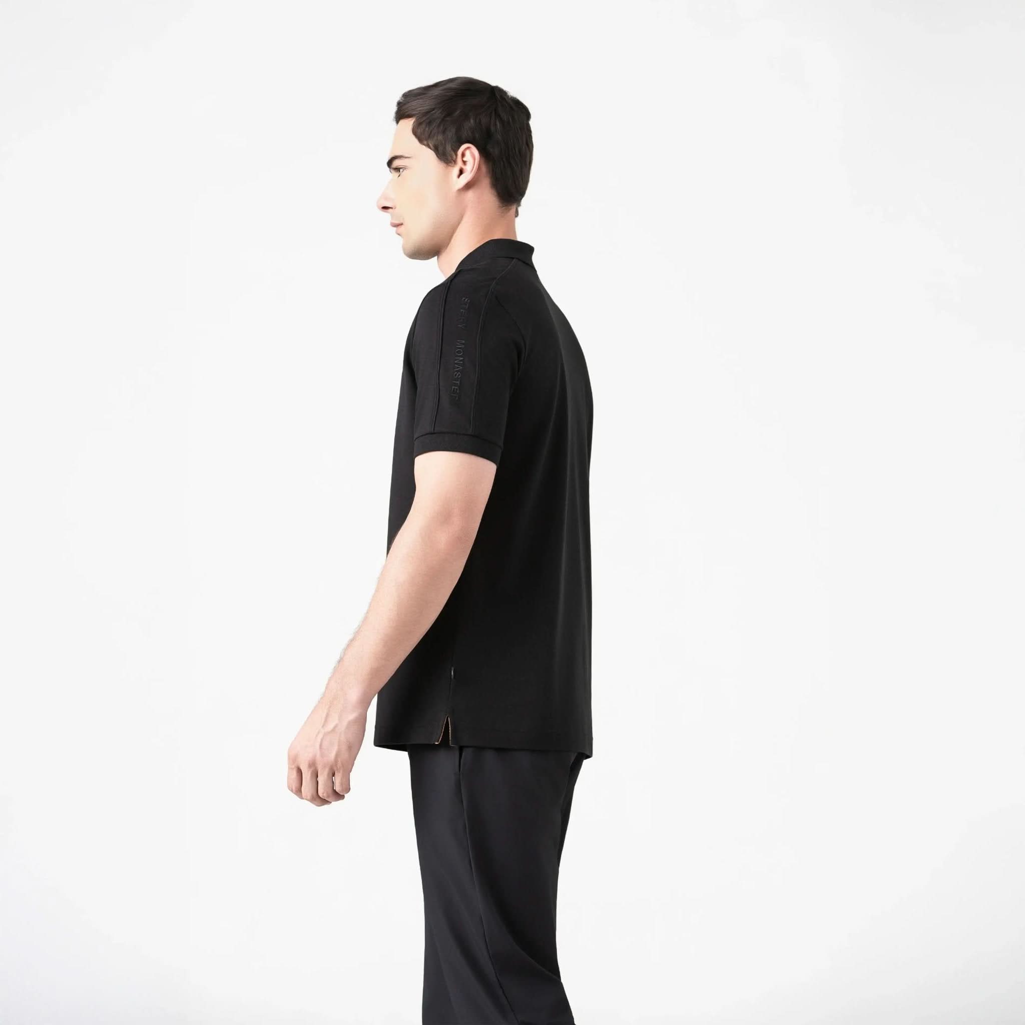 PROMETHEUS POLO MEN BLACK - Monastery | Tienda Oficial Colombia