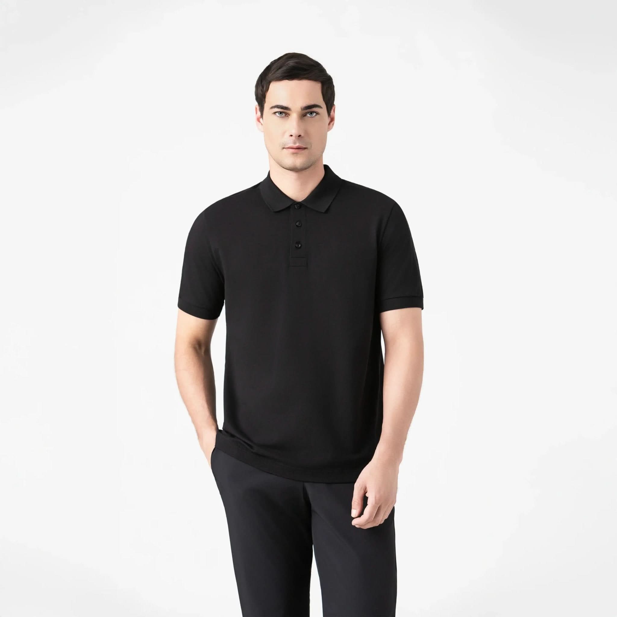 PROMETHEUS POLO MEN BLACK - Monastery | Tienda Oficial Colombia