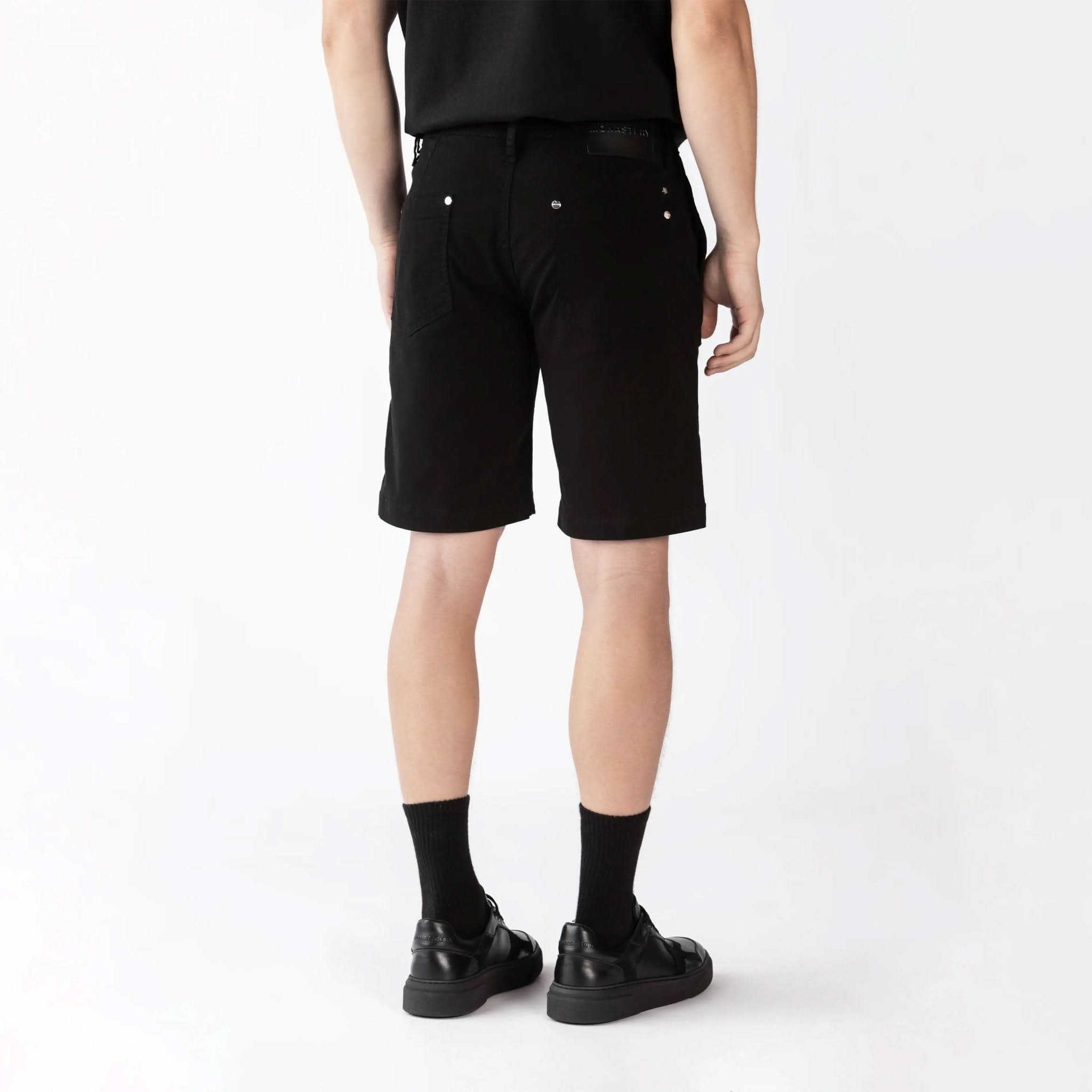 RAJ 2 DENIM SHORT MEN BLACK - Monastery | Tienda Oficial Colombia