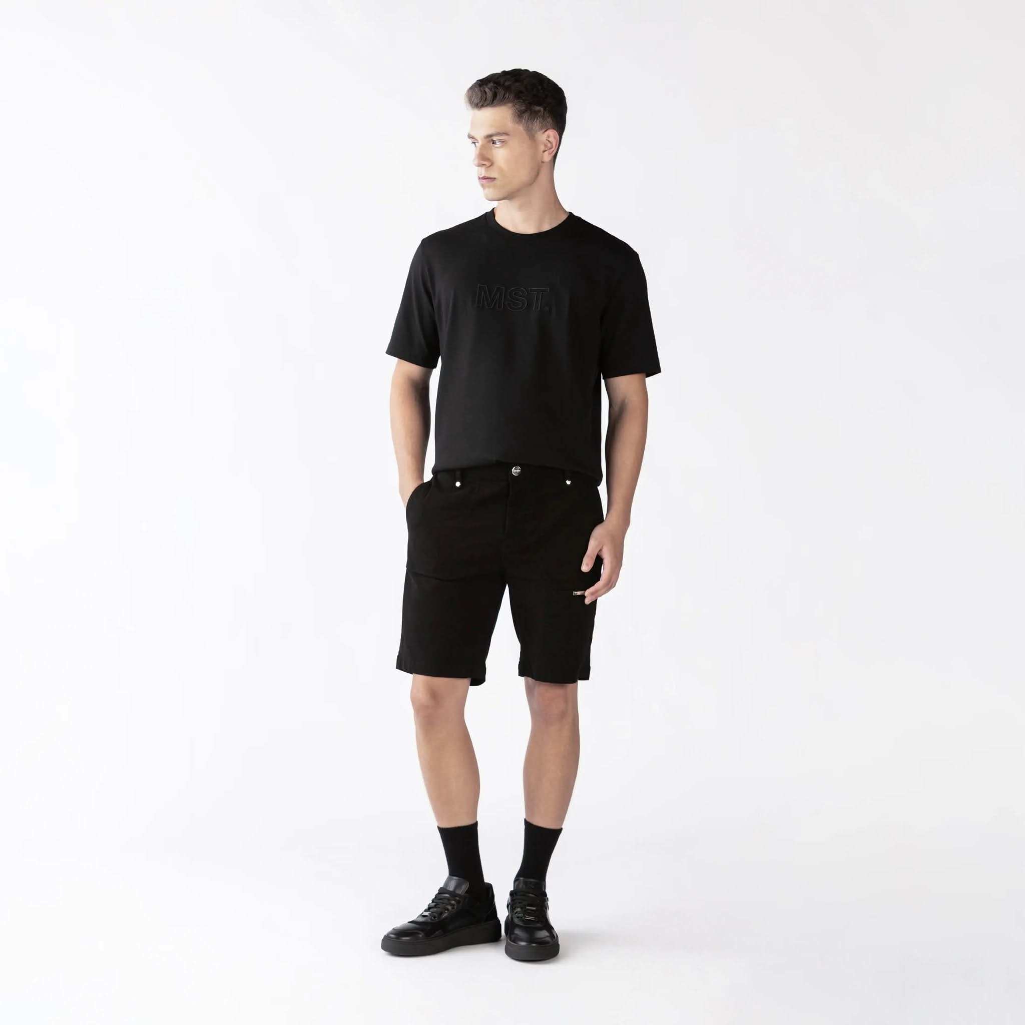 RAJ 2 DENIM SHORT MEN BLACK - Monastery | Tienda Oficial Colombia
