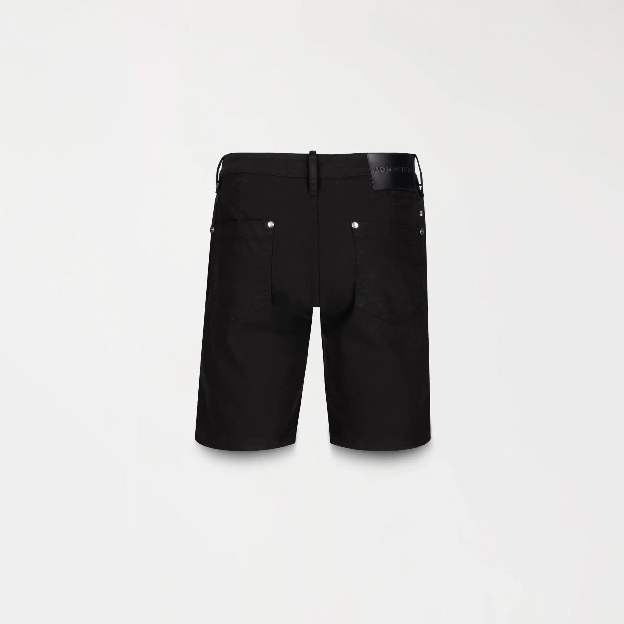 RAJ 2 DENIM SHORT MEN BLACK - Monastery | Tienda Oficial Colombia