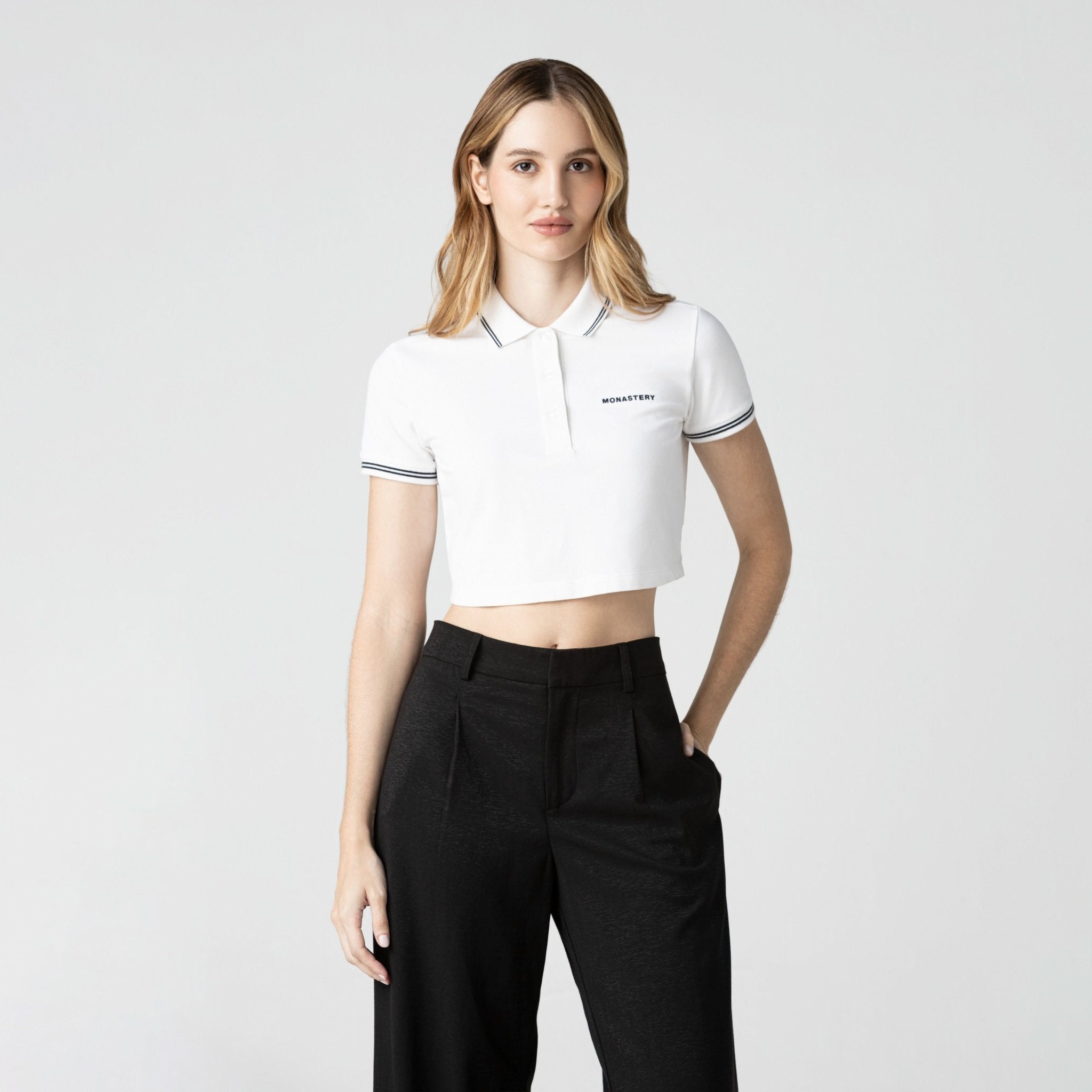 REXI CROP TOP WOMEN WHITE - Monastery | Tienda Oficial Colombia
