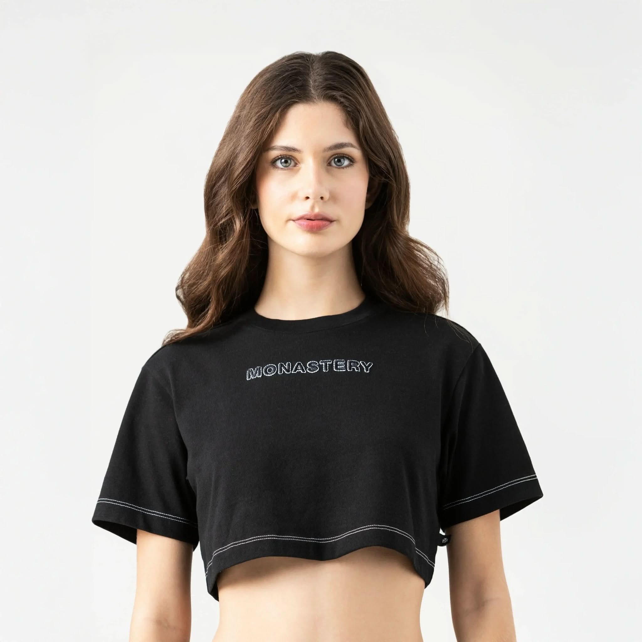 ROISIN CROP TOP WOMEN BLACK - Monastery | Tienda Oficial Colombia