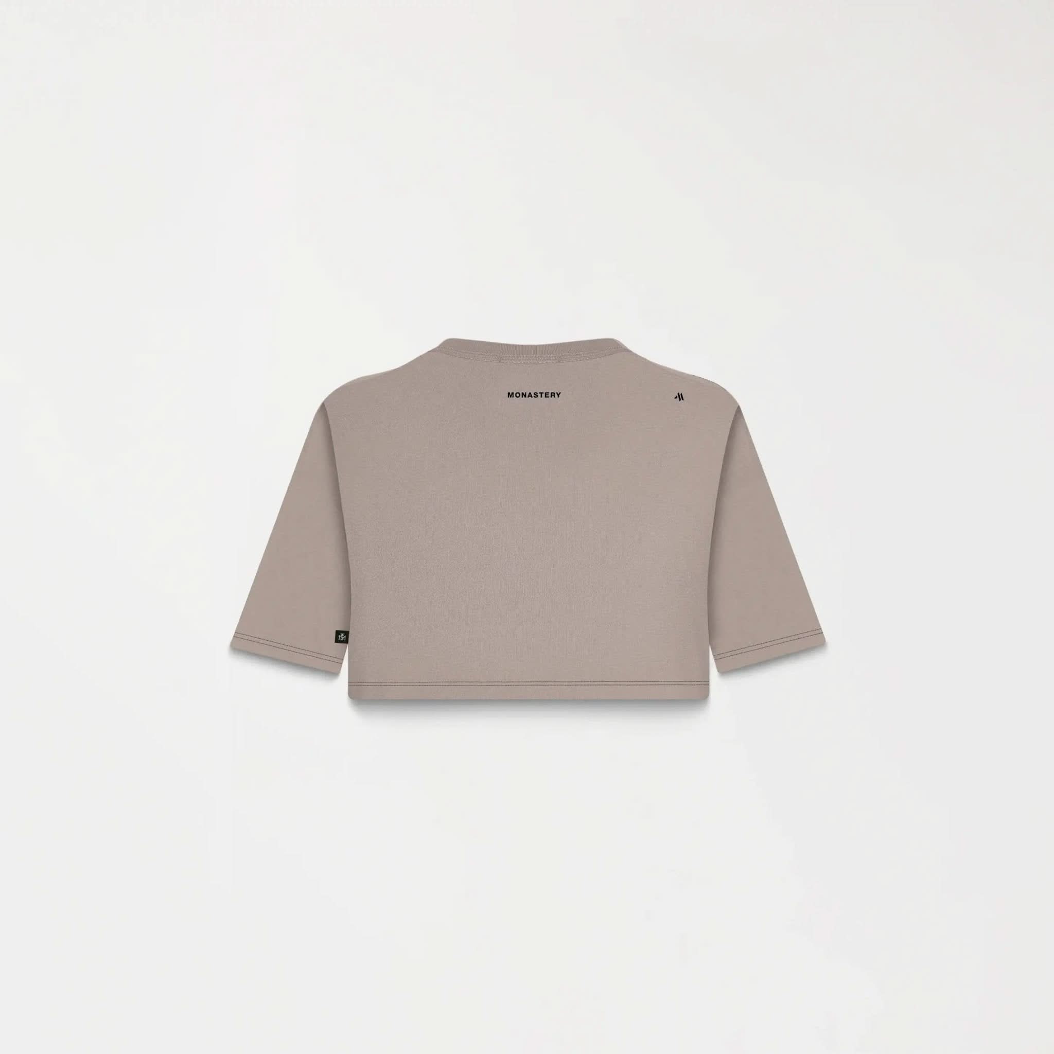 ROISIN CROP TOP WOMEN TAUPE GRAY - Monastery | Tienda Oficial Colombia