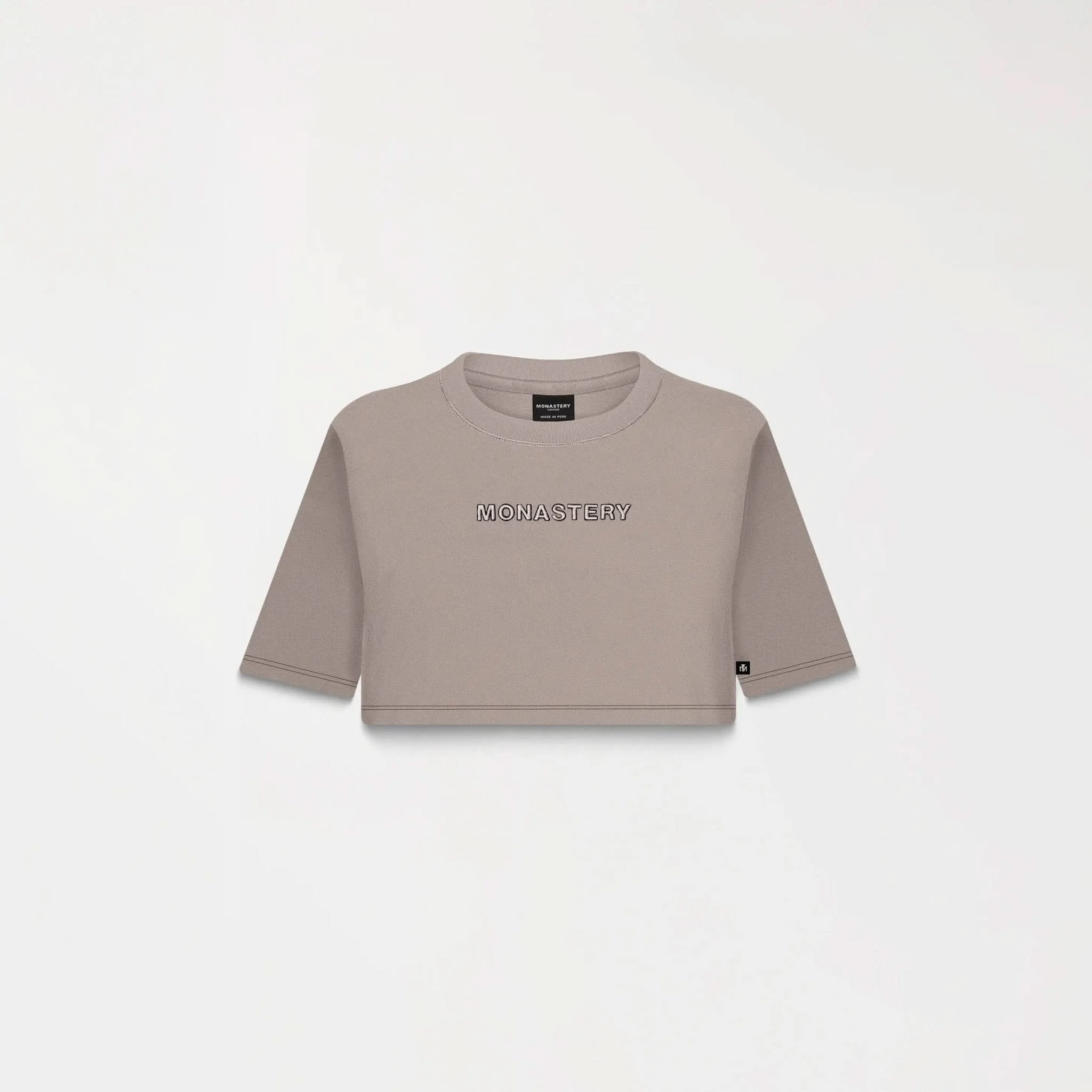 ROISIN CROP TOP WOMEN TAUPE GRAY - Monastery | Tienda Oficial Colombia