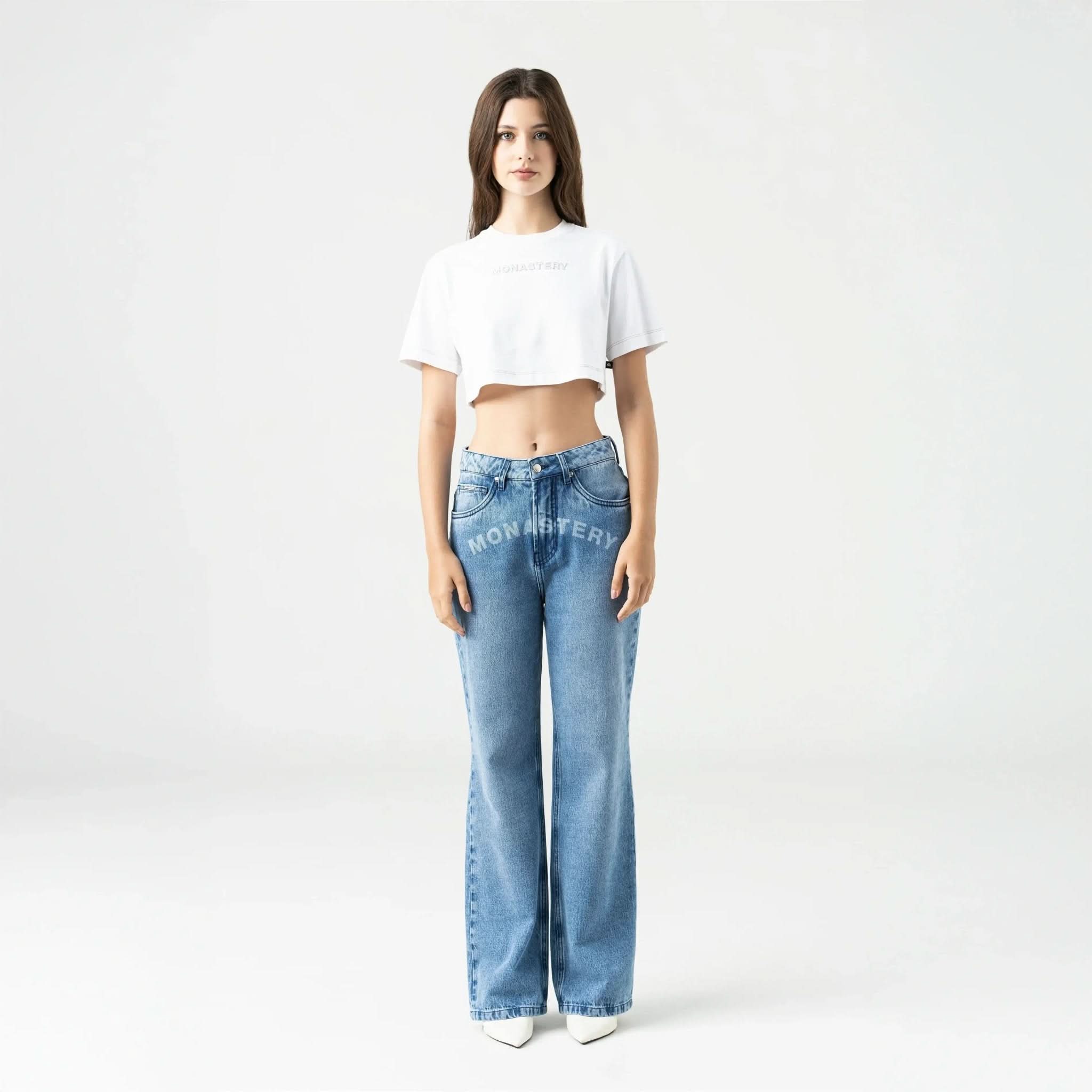 ROISIN CROP TOP WOMEN WHITE - Monastery | Tienda Oficial Colombia