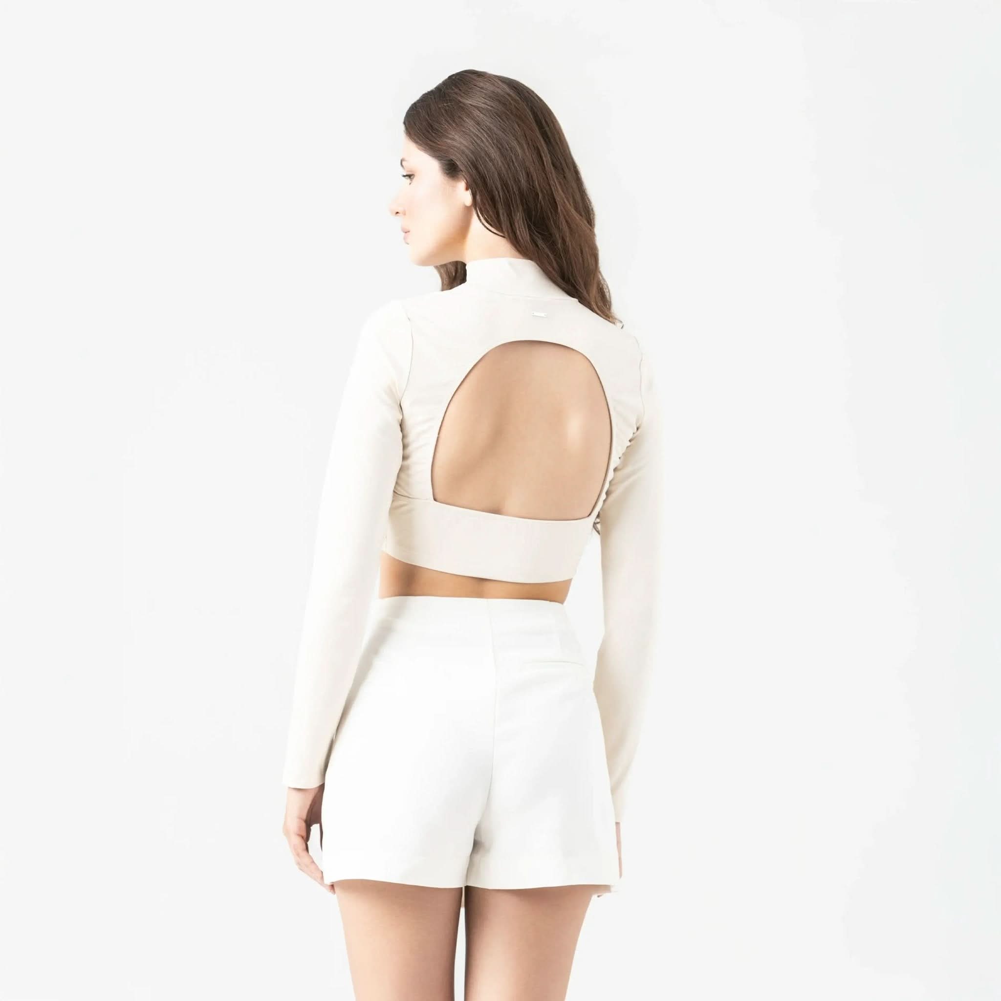RUMI LONG SLEEVE WOMEN WHITE ASPARAGUS - Monastery | Tienda Oficial Colombia