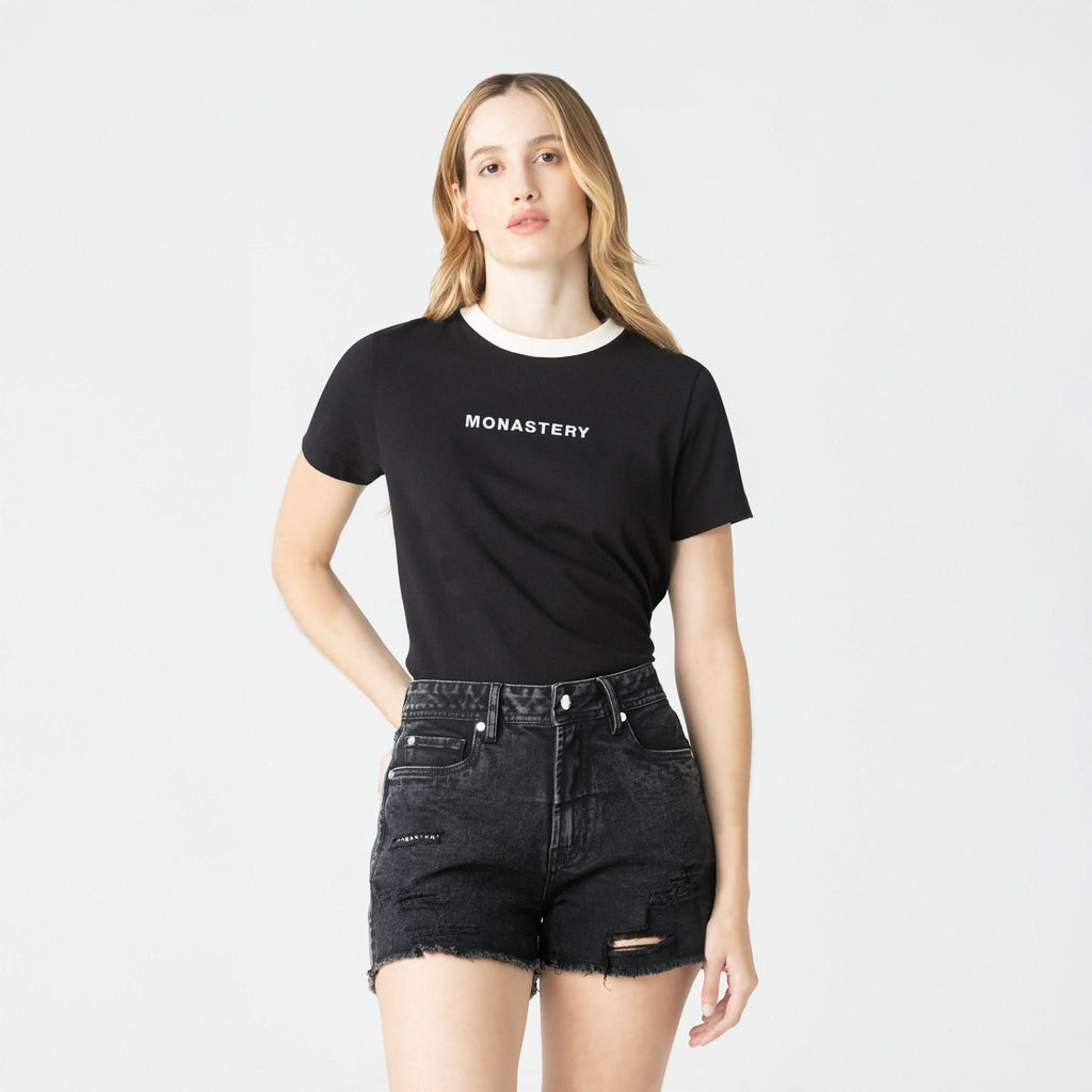 SAMUD T - SHIRT WOMEN BLACK - Monastery | Tienda Oficial Colombia