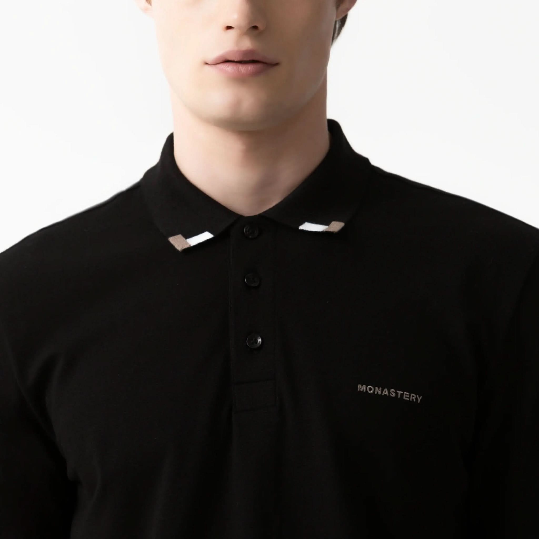 SARDEN POLO MEN BLACK - Monastery | Tienda Oficial Colombia