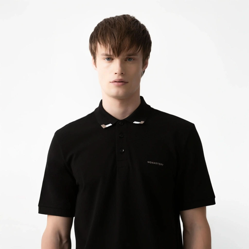 SARDEN POLO MEN BLACK - Monastery | Tienda Oficial Colombia