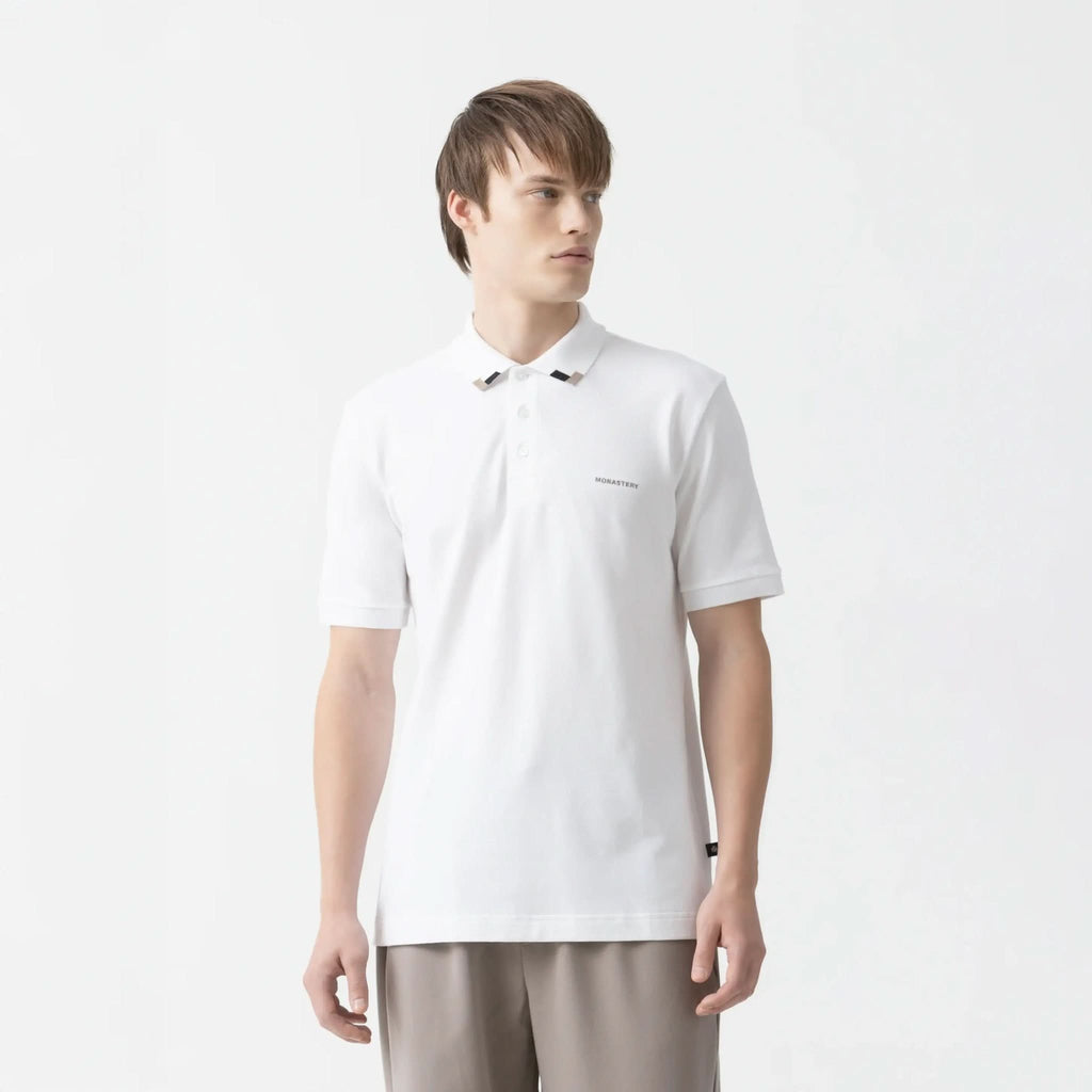 SARDEN POLO MEN WHITE - Monastery | Tienda Oficial Colombia