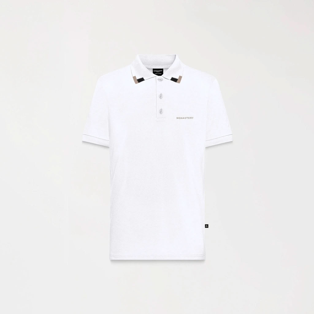 SARDEN POLO MEN WHITE - Monastery | Tienda Oficial Colombia