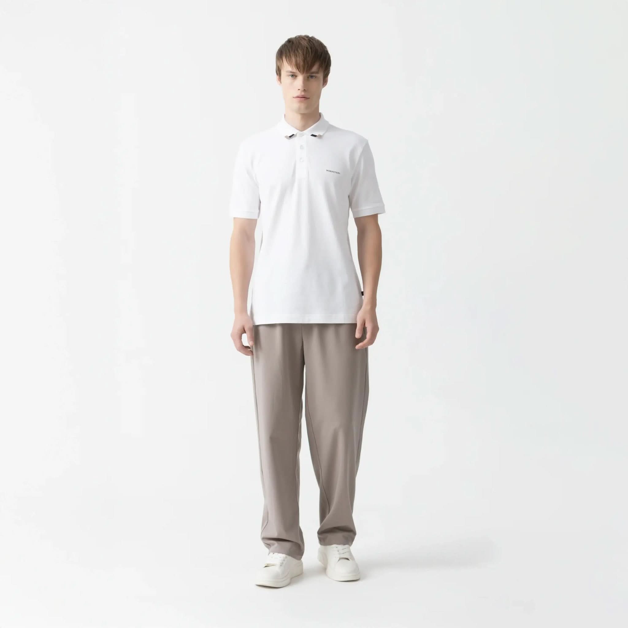 SARDEN POLO MEN WHITE - Monastery | Tienda Oficial Colombia