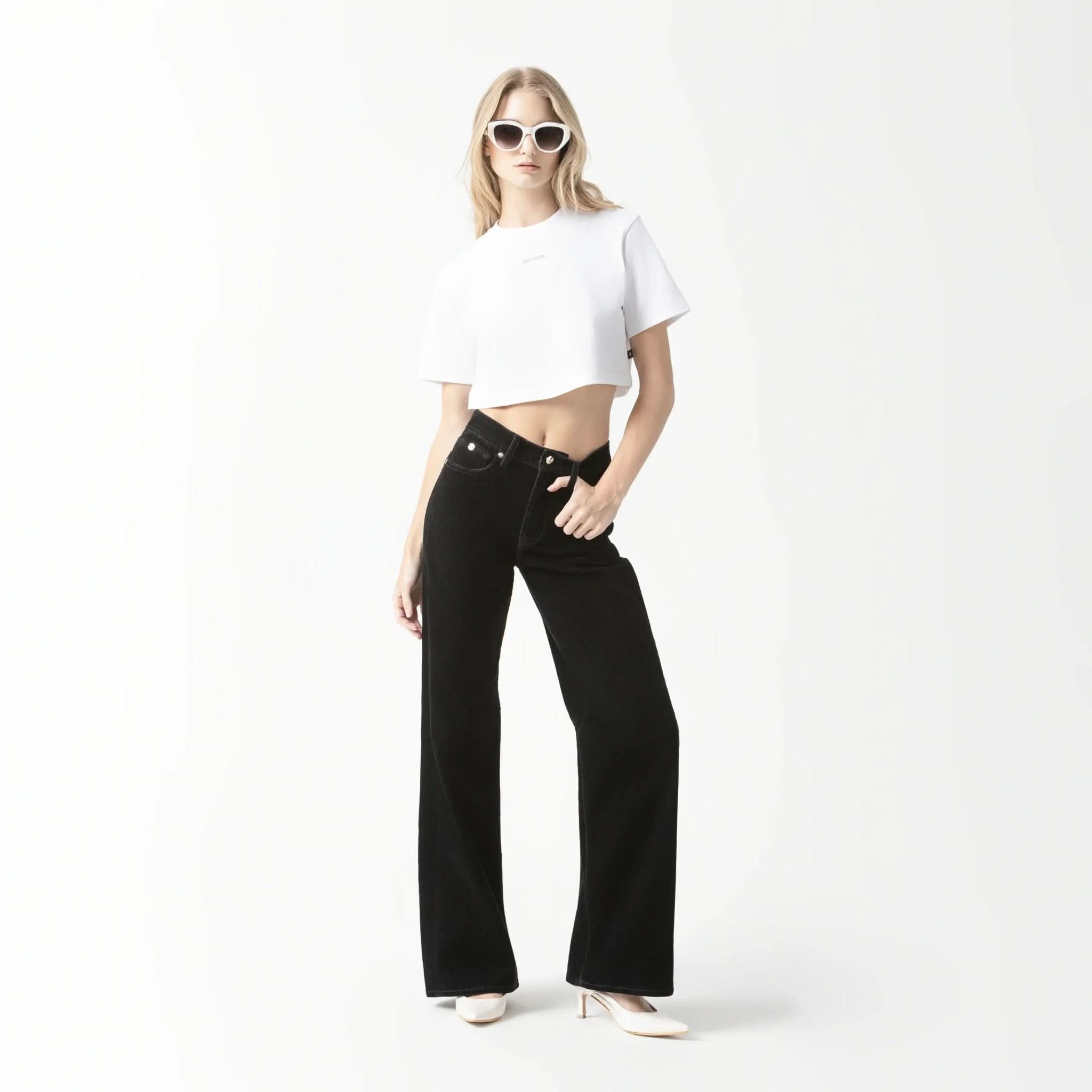 SAVANNA CROP TOP WOMEN WHITE - Monastery | Tienda Oficial Colombia