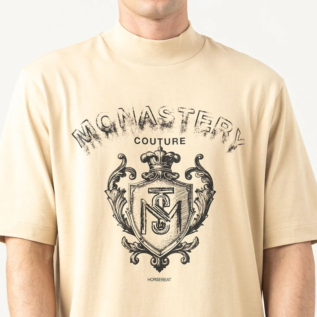 SHEVAL T - SHIRT OVERSIZED MEN IRISH CREAM - Monastery | Tienda Oficial Colombia
