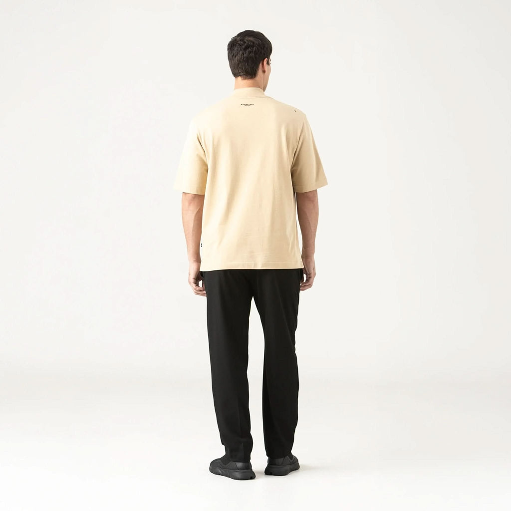 SHEVAL T - SHIRT OVERSIZED MEN IRISH CREAM - Monastery | Tienda Oficial Colombia