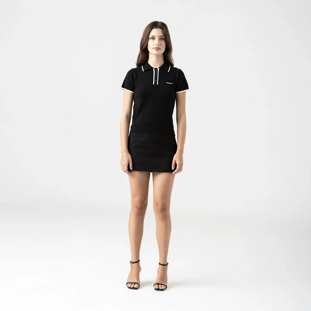 SINNIA KNITTED TOP WOMEN BLACK - Monastery | Tienda Oficial Colombia