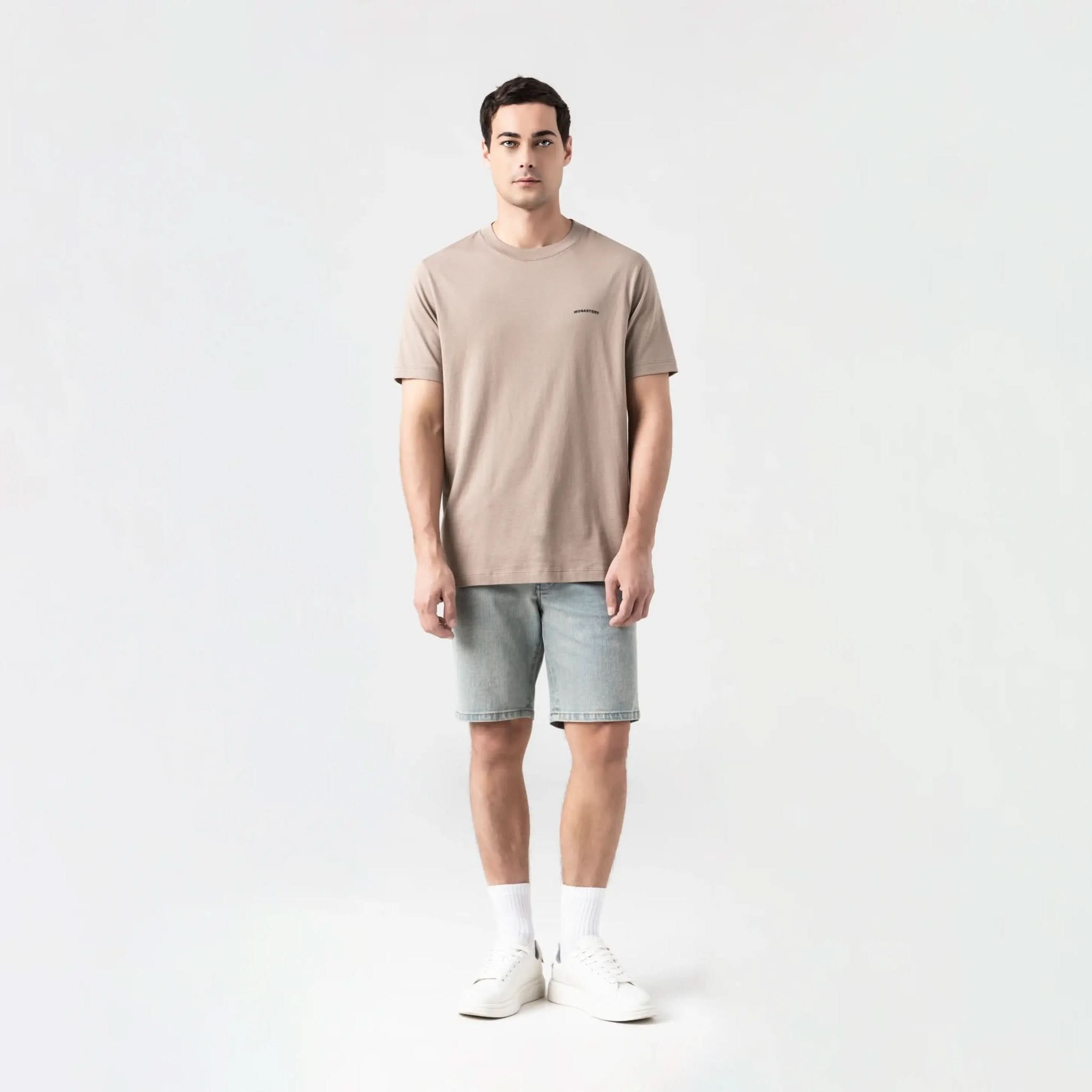 SKIP T - SHIRT MEN TAUPE GRAY - Monastery | Tienda Oficial Colombia