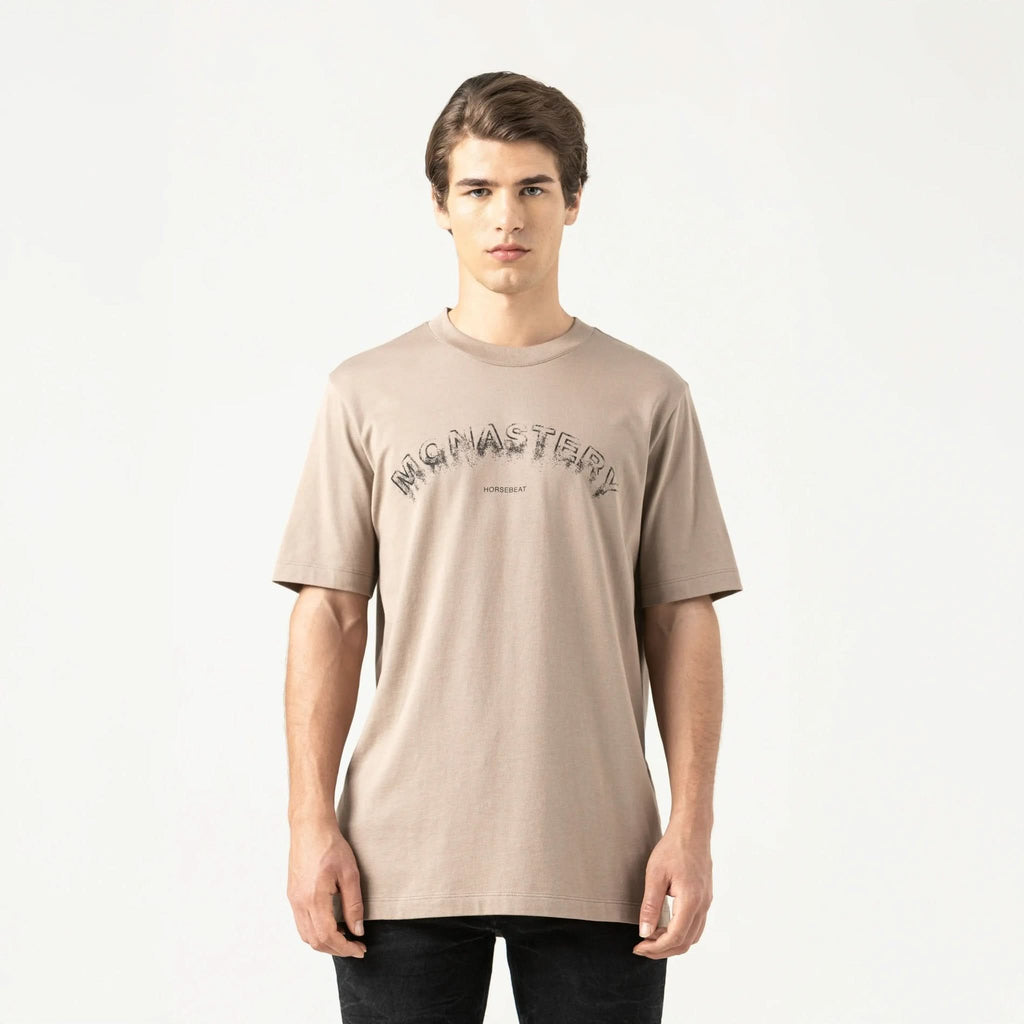 SMOKE T - SHIRT MEN TAUPE GRAY - Monastery | Tienda Oficial Colombia