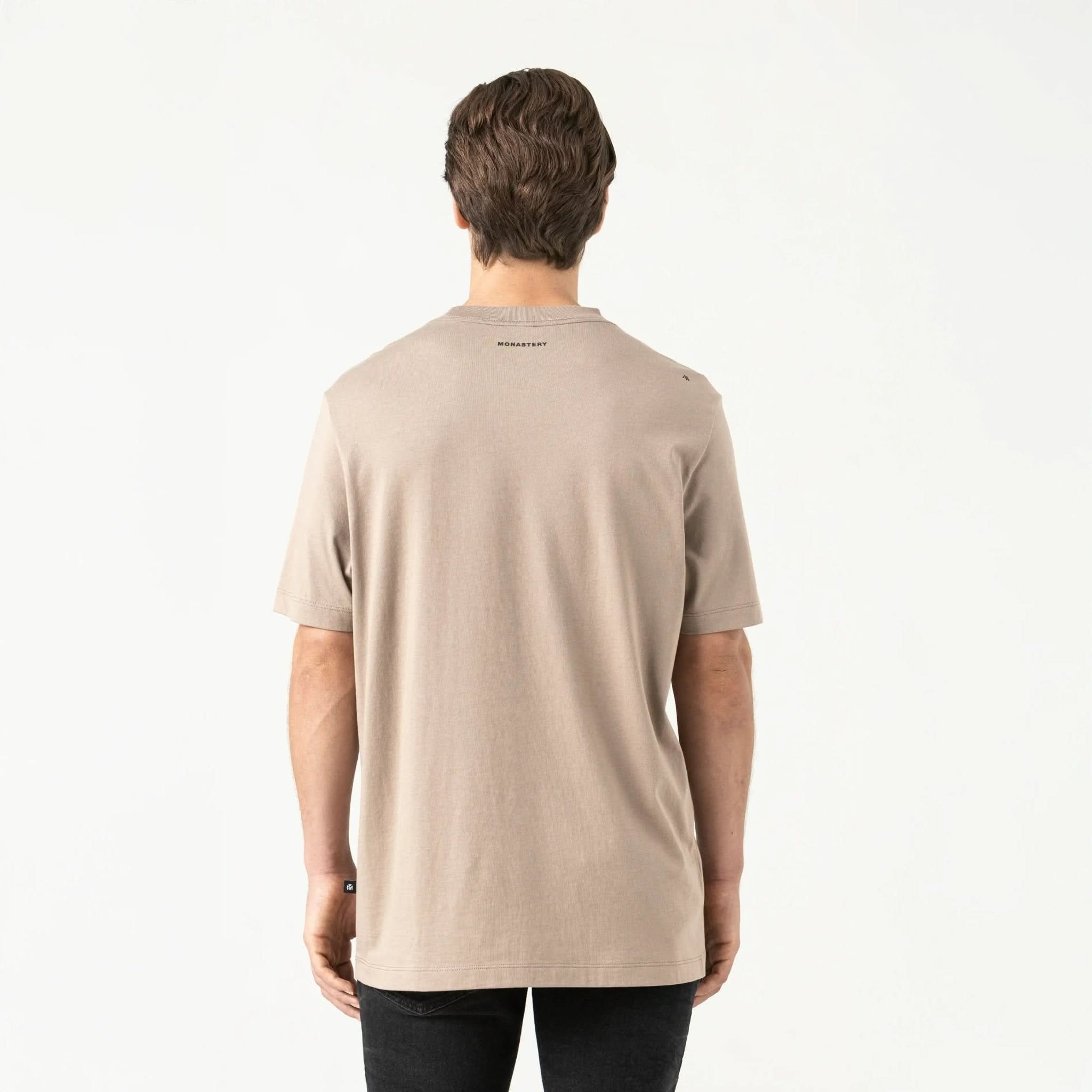 SMOKE T - SHIRT MEN TAUPE GRAY - Monastery | Tienda Oficial Colombia