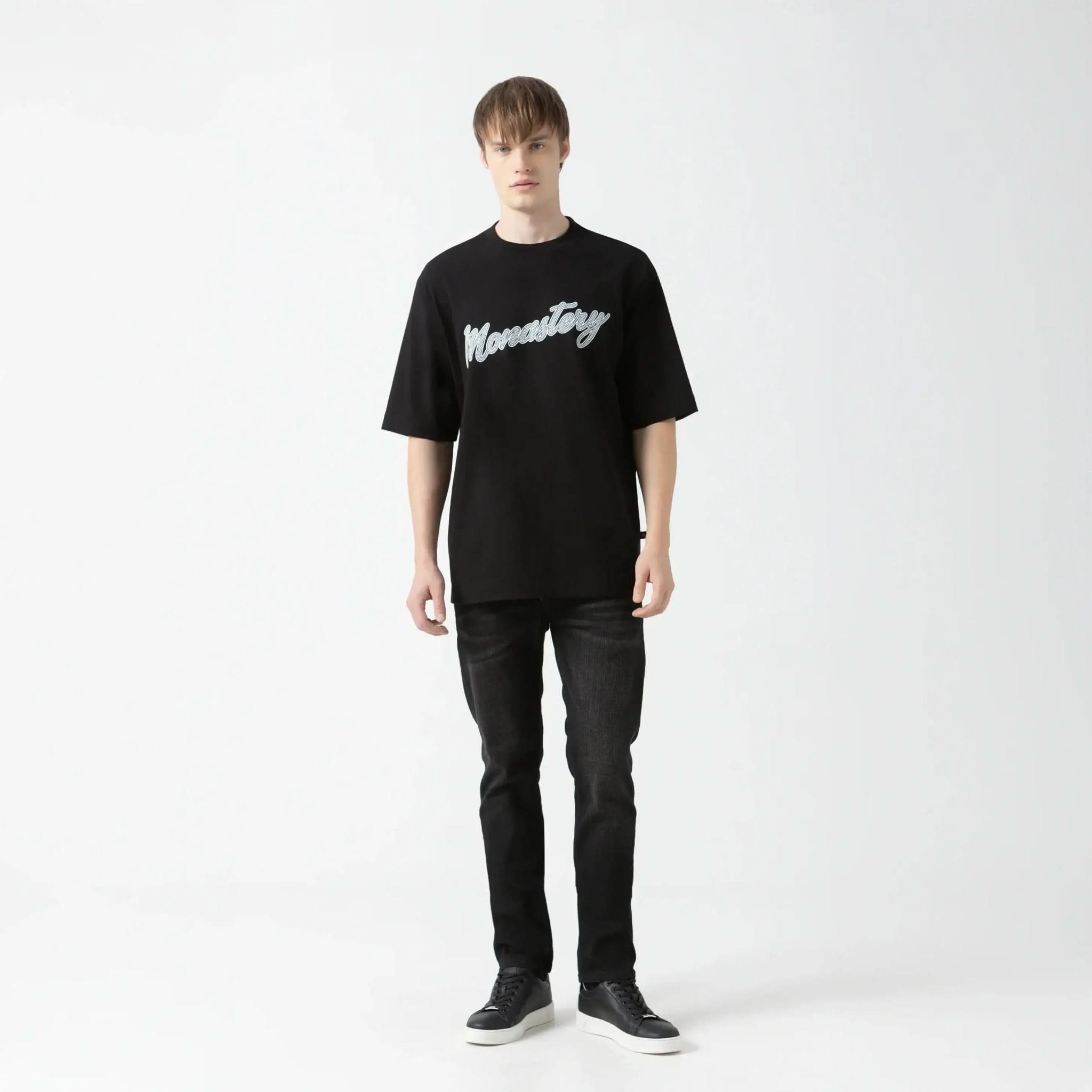 SMOKY T - SHIRT OVERSIZED MEN BLACK - Monastery | Tienda Oficial Colombia